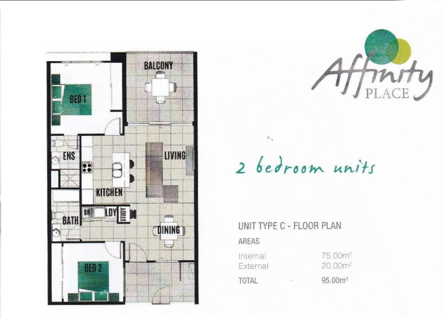 Floorplan of Homely apartment listing, 19/5 Affinity Place, Birtinya QLD 4575