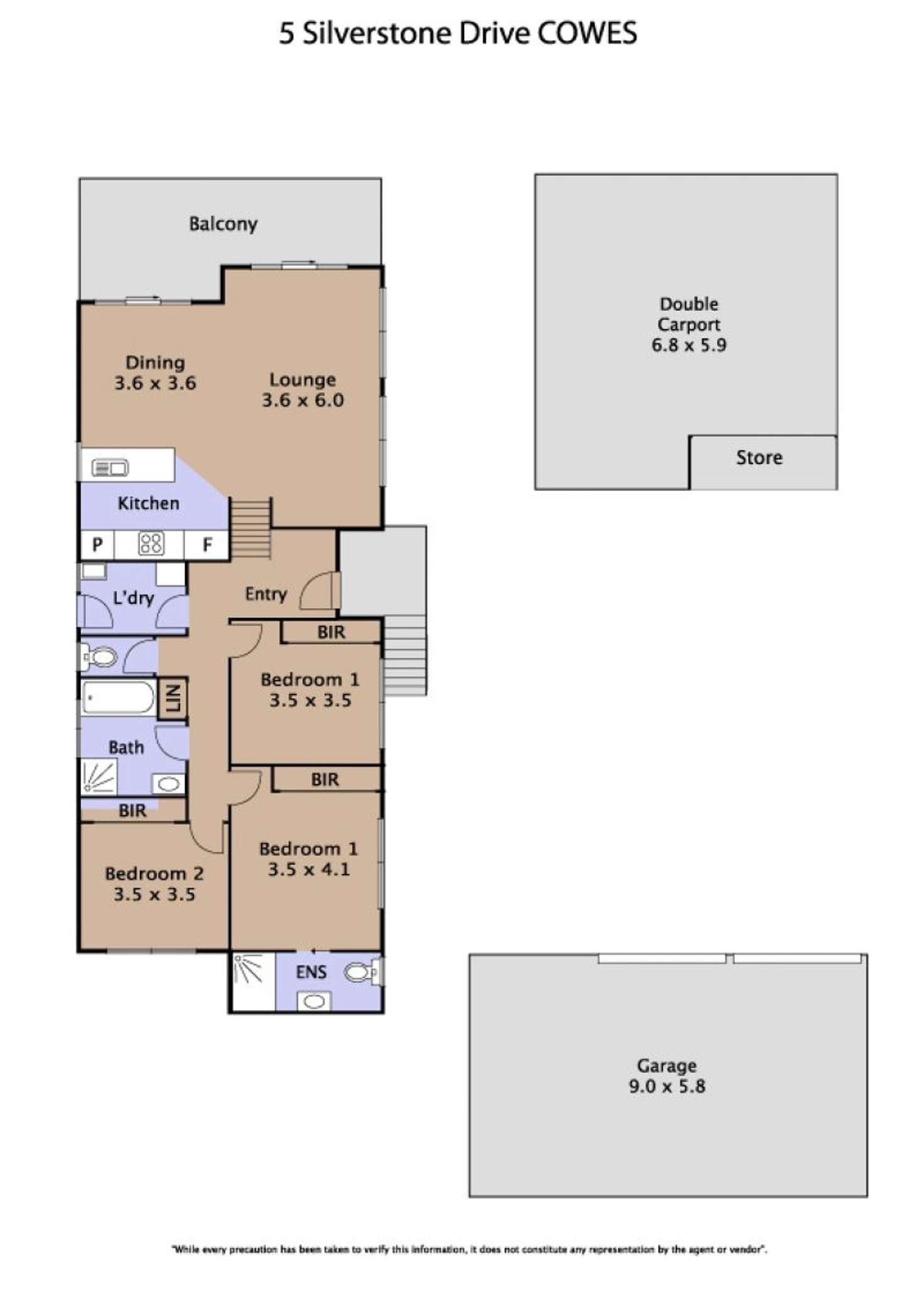 Floorplan of Homely house listing, 5 Silverstone Drive, Cowes VIC 3922