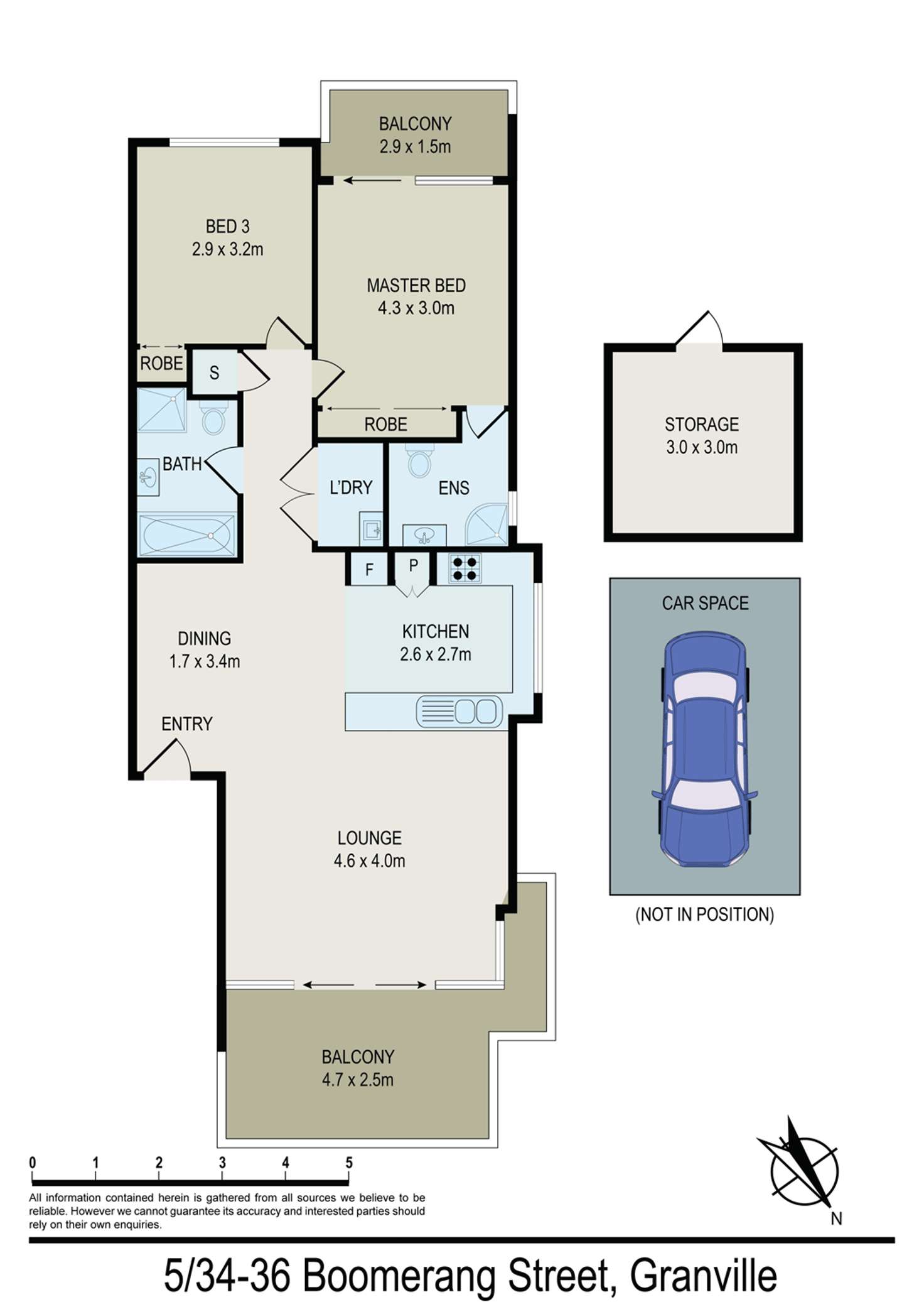 Floorplan of Homely unit listing, 5/34-36 Boomerang Street, Granville NSW 2142