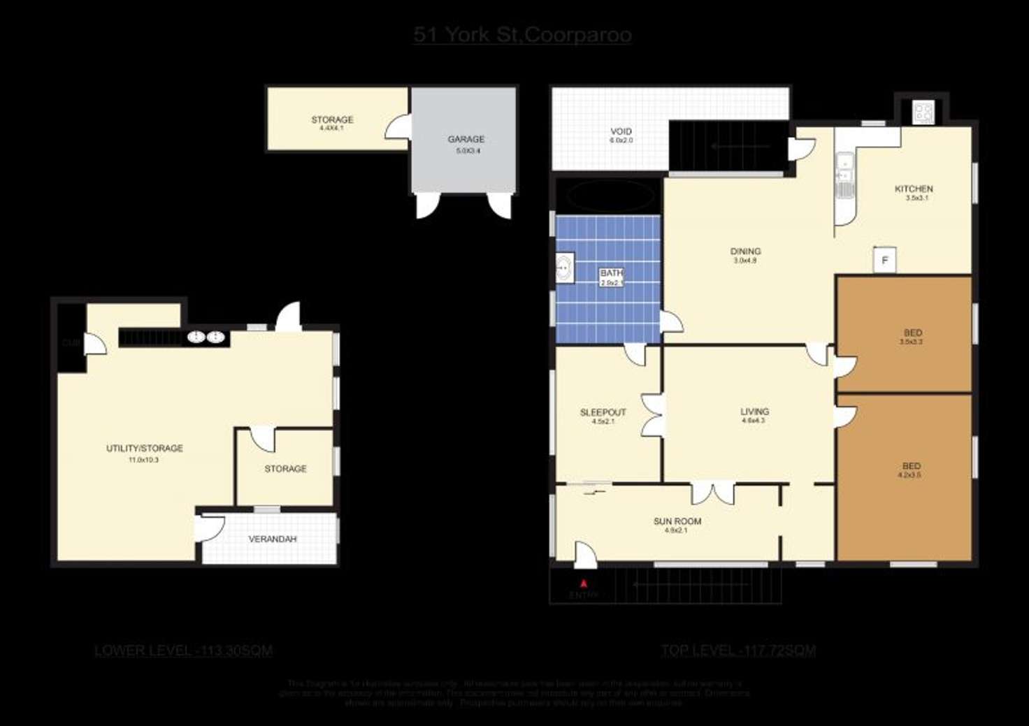 Floorplan of Homely house listing, 51 York Street, Coorparoo QLD 4151