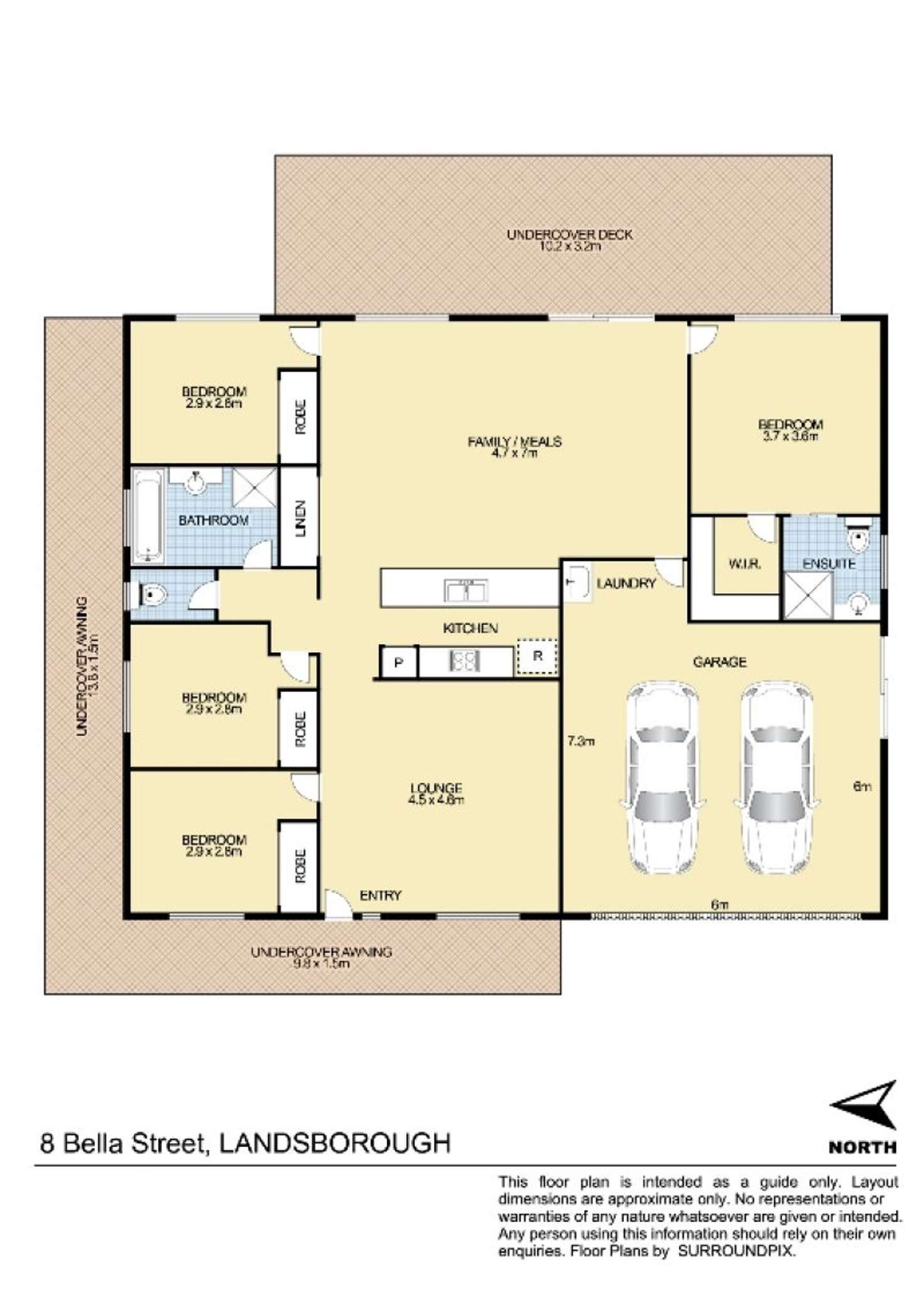 Floorplan of Homely house listing, 8 Bella Street, Landsborough QLD 4550