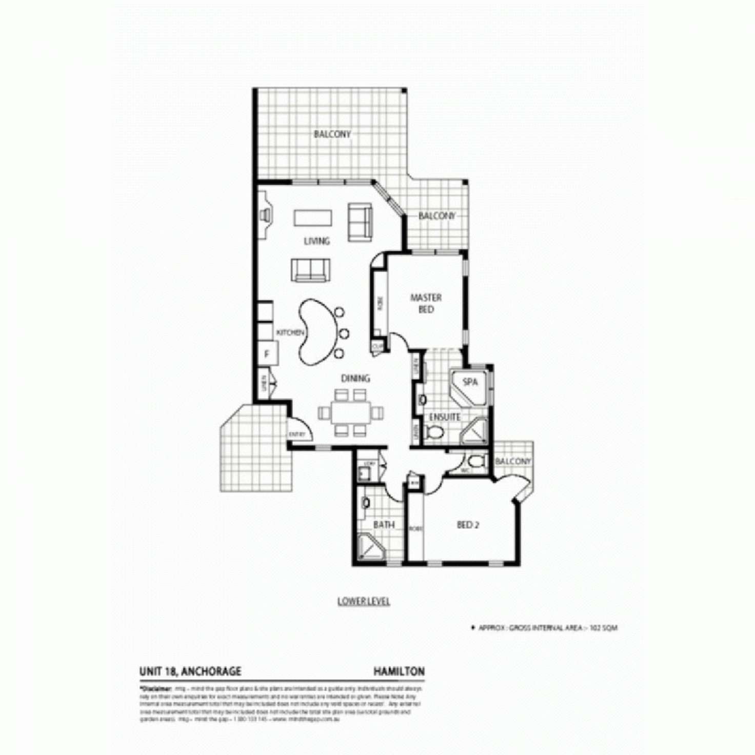 Floorplan of Homely apartment listing, Anchorage 18/6 Banksia Court, Hamilton Island QLD 4803