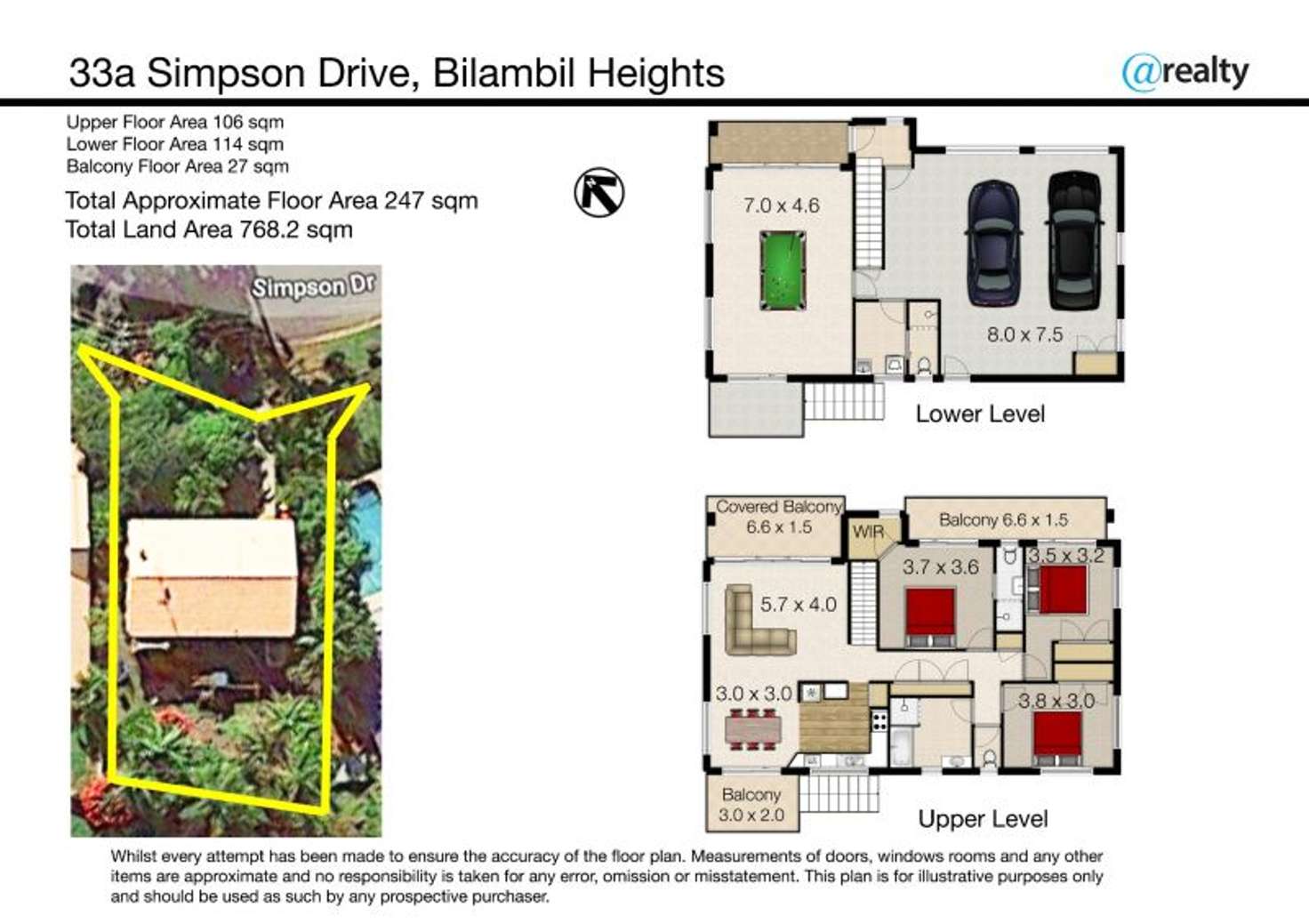 Floorplan of Homely house listing, 33A Simpson Drive, Bilambil Heights NSW 2486