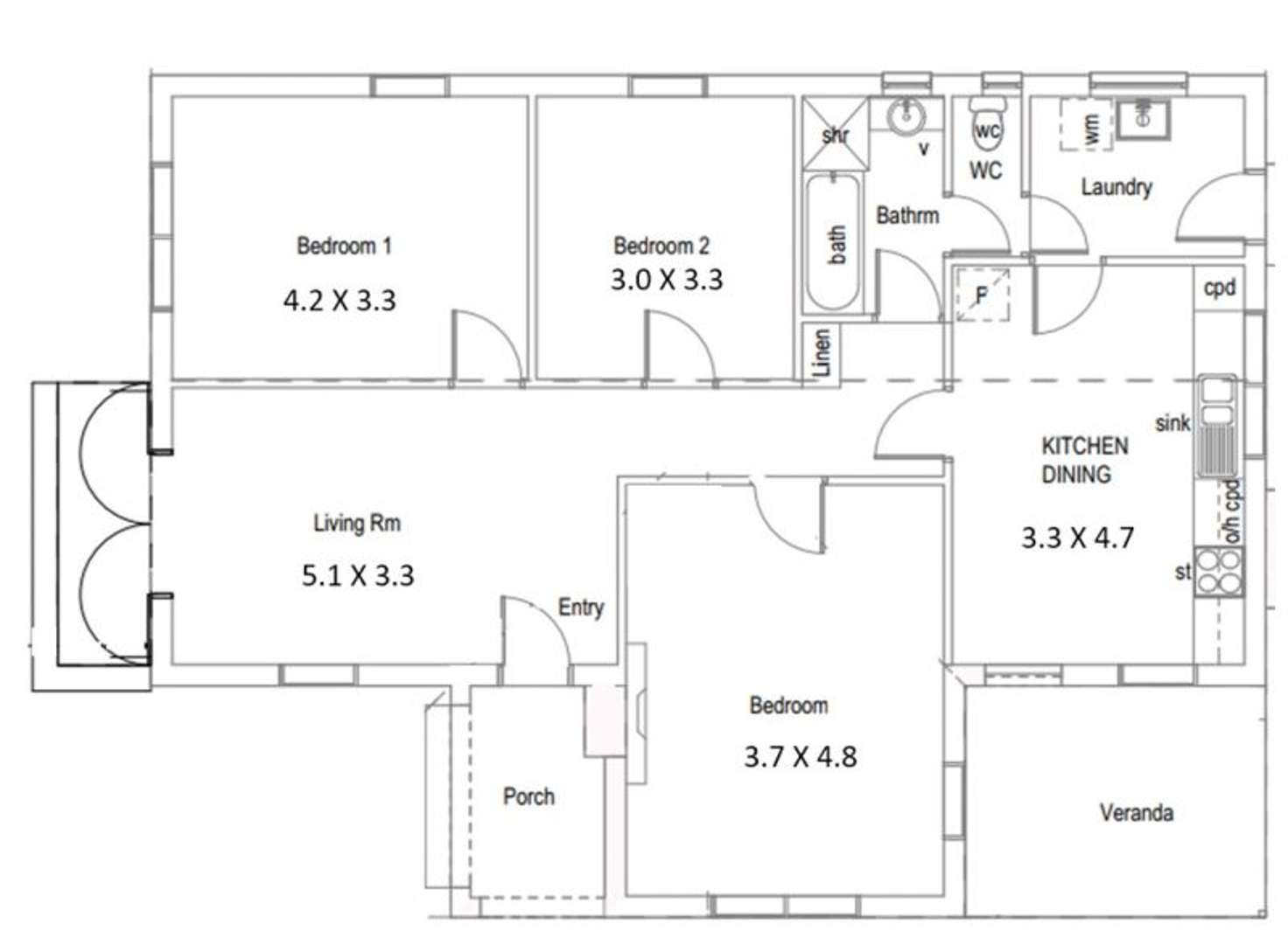 Floorplan of Homely house listing, 1 Windsor Avenue, Clovelly Park SA 5042