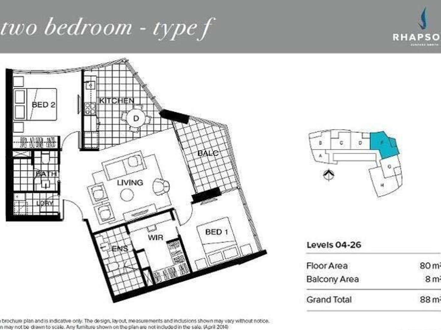 Floorplan of Homely servicedApartment listing, 1905/3440 Surfers Paradise Blvd, Surfers Paradise QLD 4217