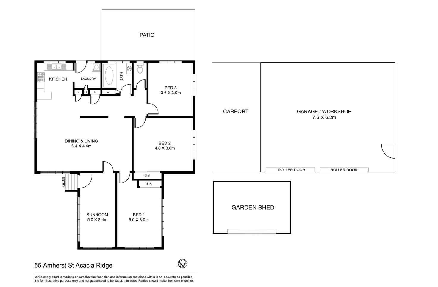 Floorplan of Homely house listing, 55 AMHERST STREET, Acacia Ridge QLD 4110