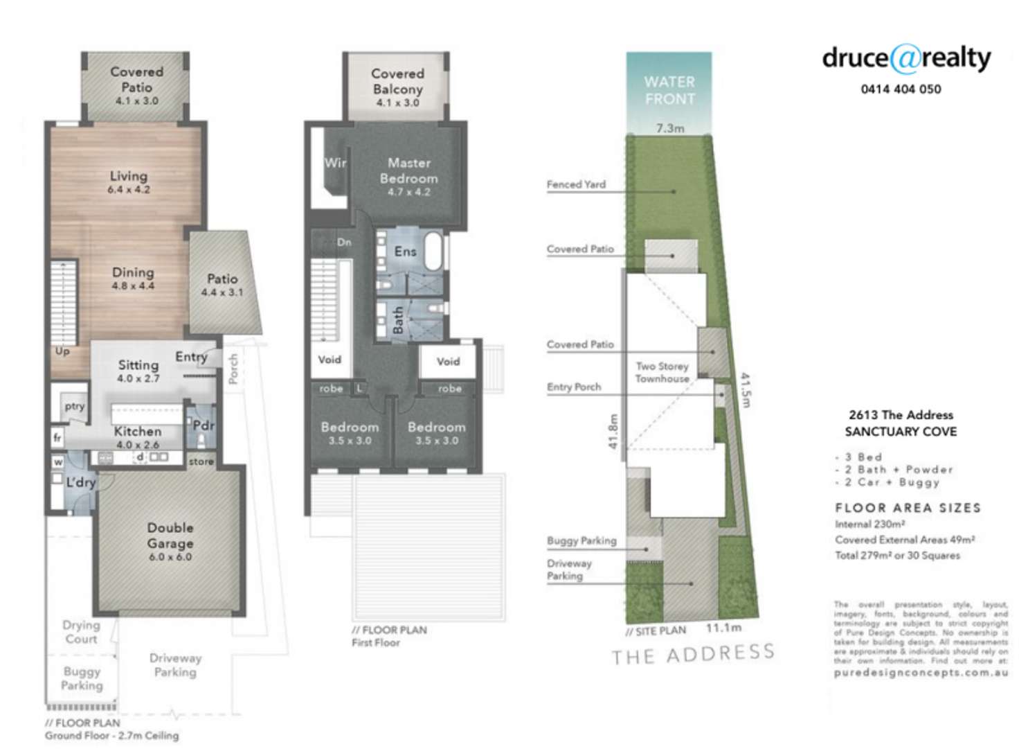 Floorplan of Homely villa listing, 2613 The Address, Sanctuary Cove QLD 4212