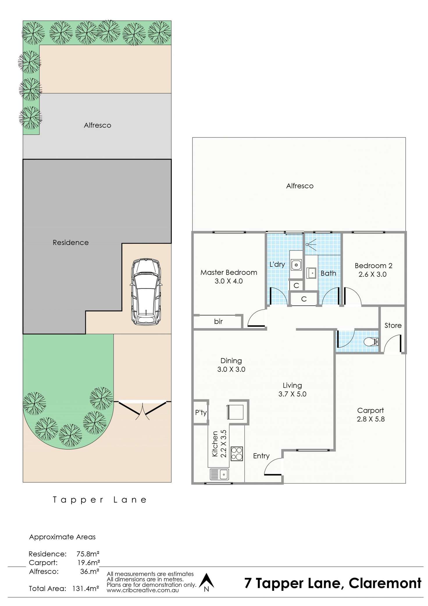 Floorplan of Homely unit listing, 7 Tapper Lane, Claremont WA 6010