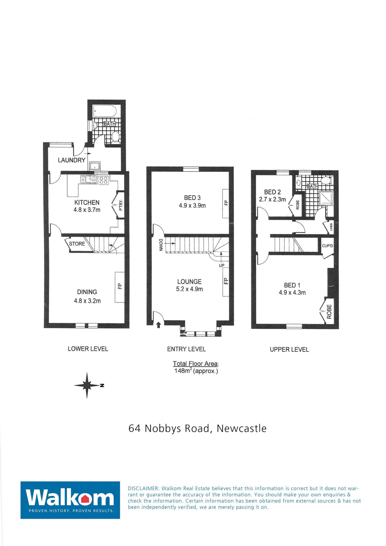 Floorplan of Homely house listing, 64 Nobbys Road, Newcastle East NSW 2300
