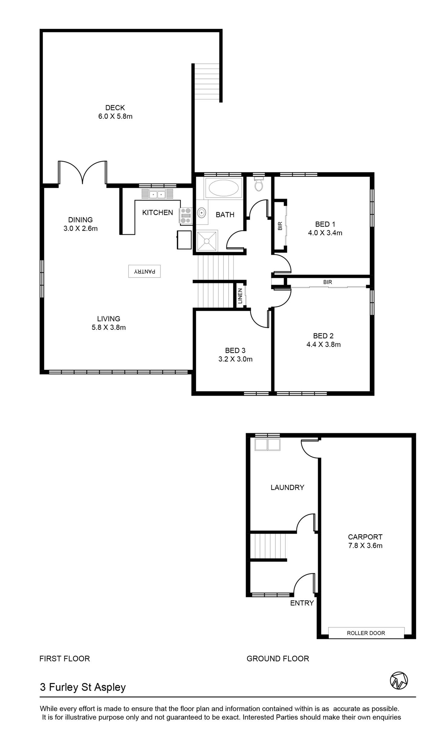Floorplan of Homely house listing, 3 Furley Street, Aspley QLD 4034