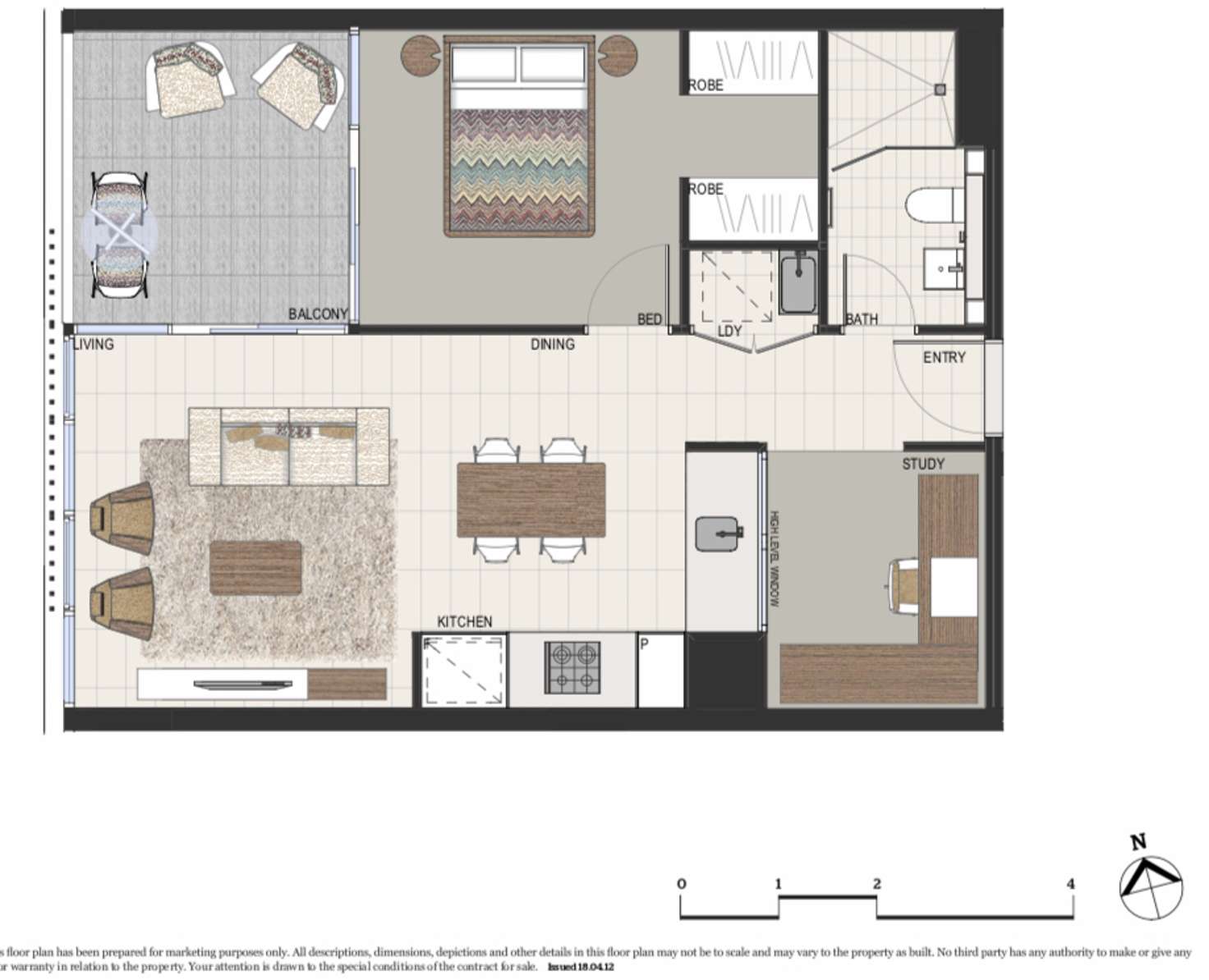 Floorplan of Homely apartment listing, 737/2B Defries Avenue, Zetland NSW 2017