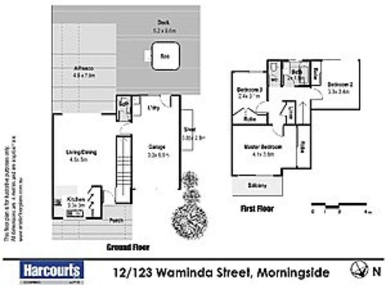 Floorplan of Homely townhouse listing, 12/123 Waminda St, Morningside QLD 4170
