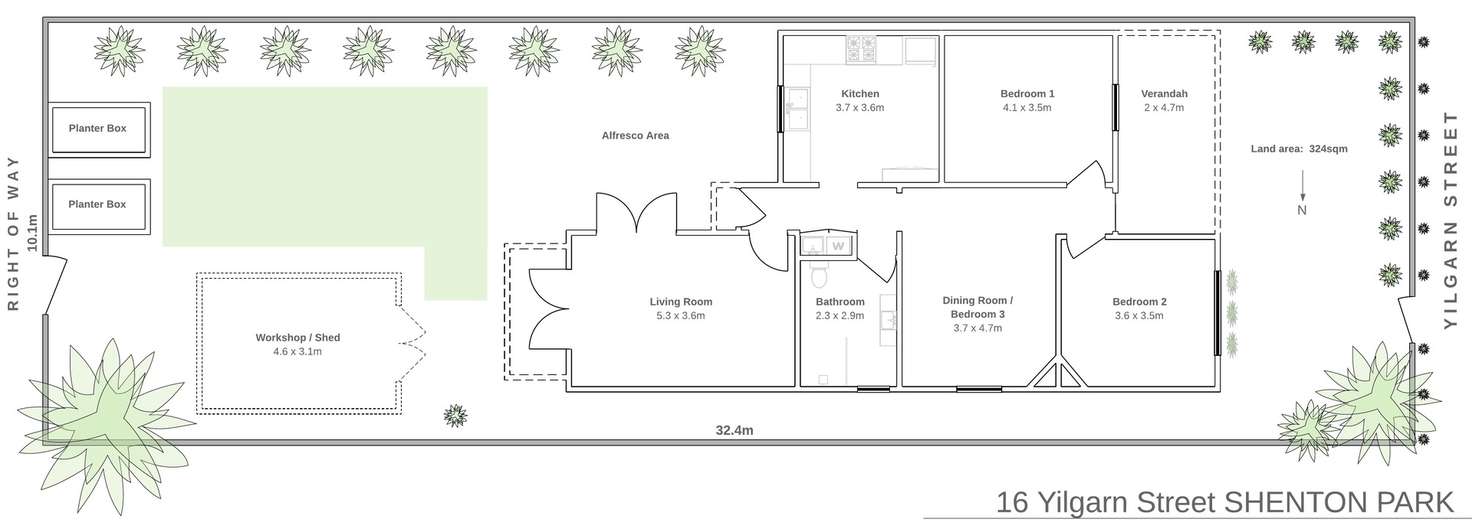 Floorplan of Homely house listing, 16 Yilgarn Street, Shenton Park WA 6008