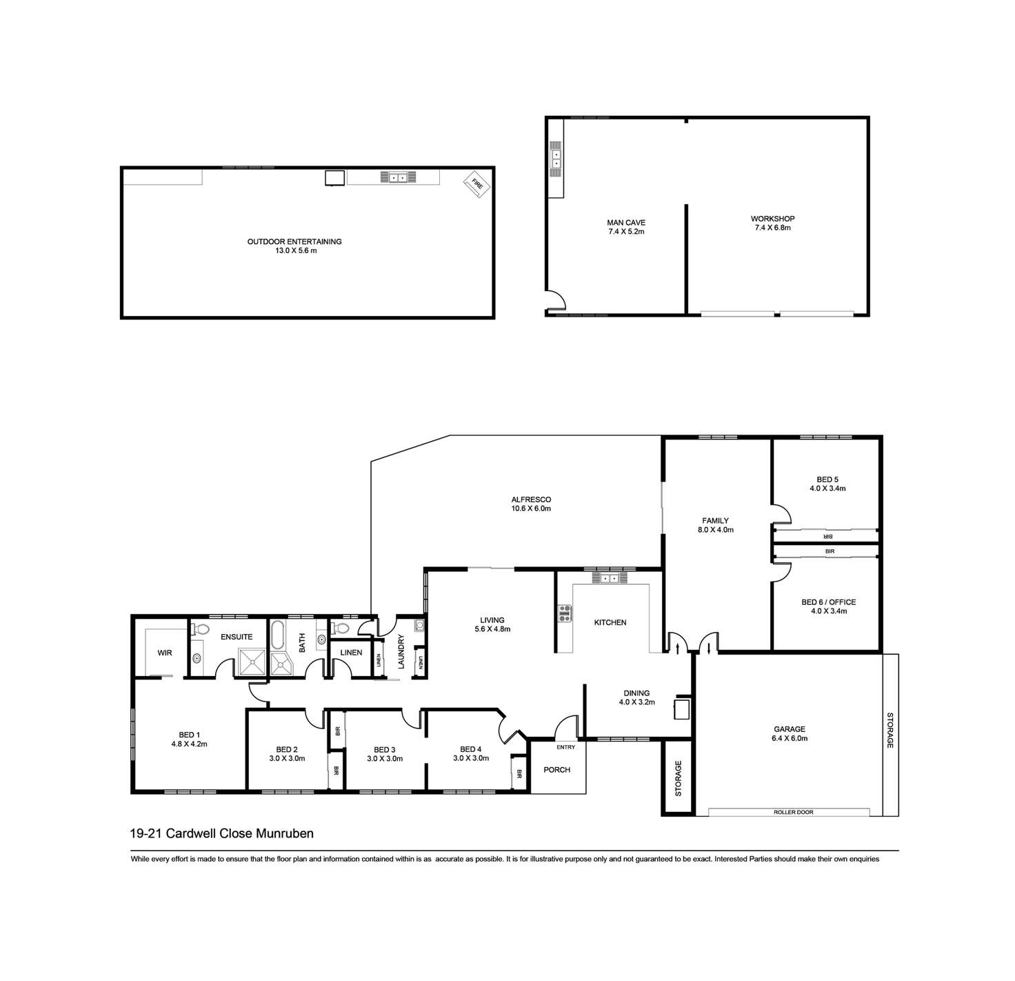 Floorplan of Homely house listing, 19-21 Cardwell Close, Munruben QLD 4125