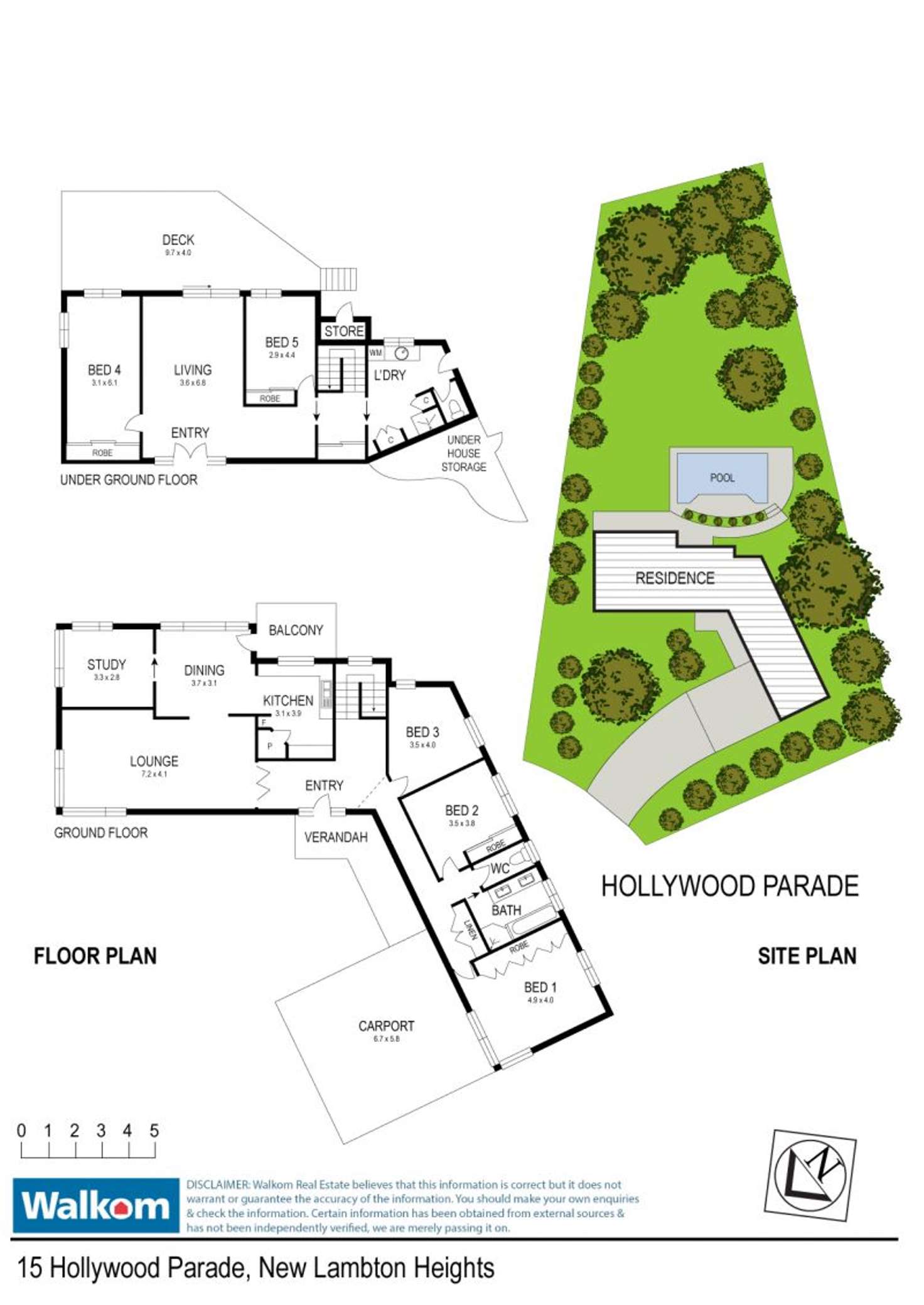 Floorplan of Homely house listing, 15 Hollywood Parade, New Lambton Heights NSW 2305