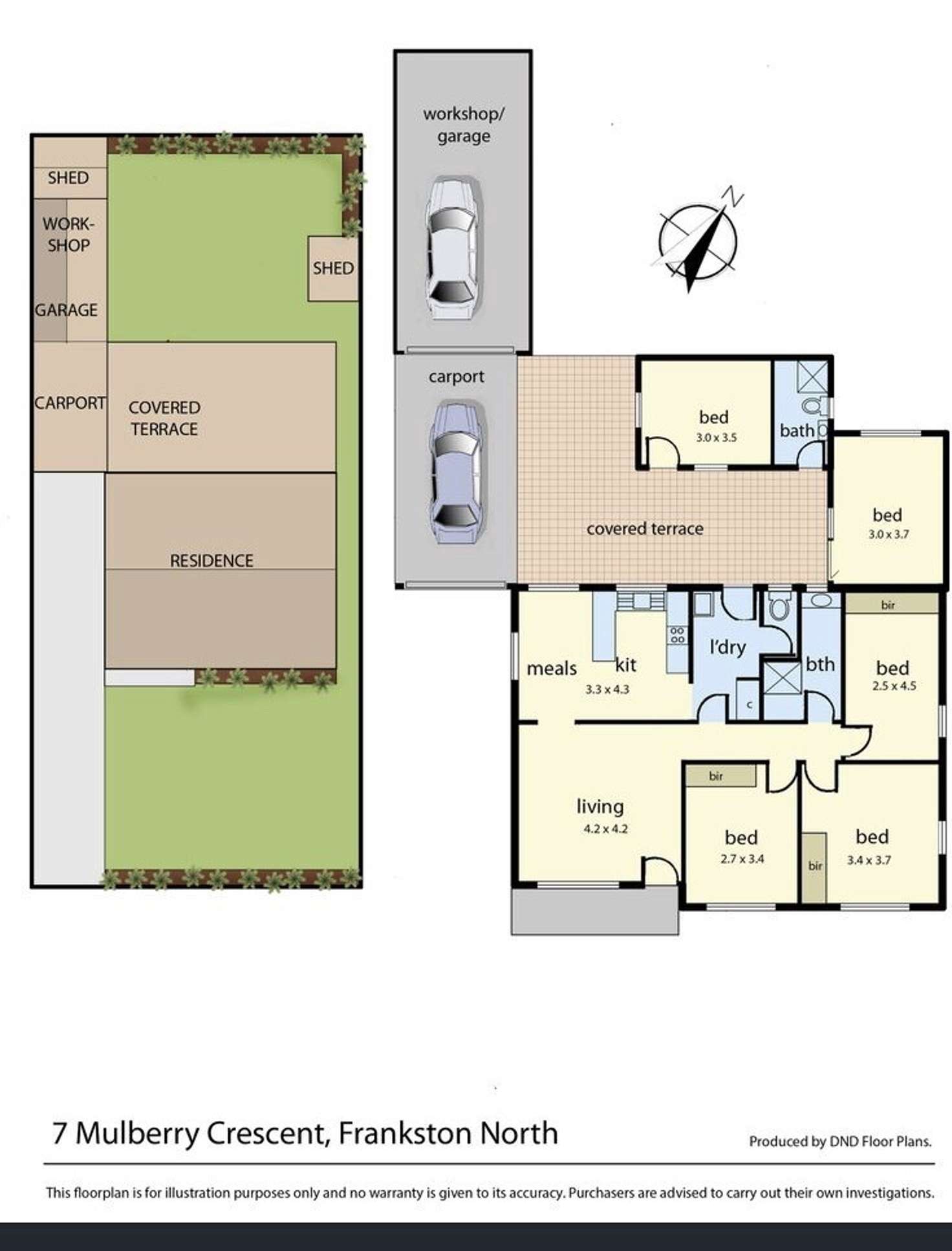 Floorplan of Homely house listing, 7 Mulberry crescent, Frankston North VIC 3200