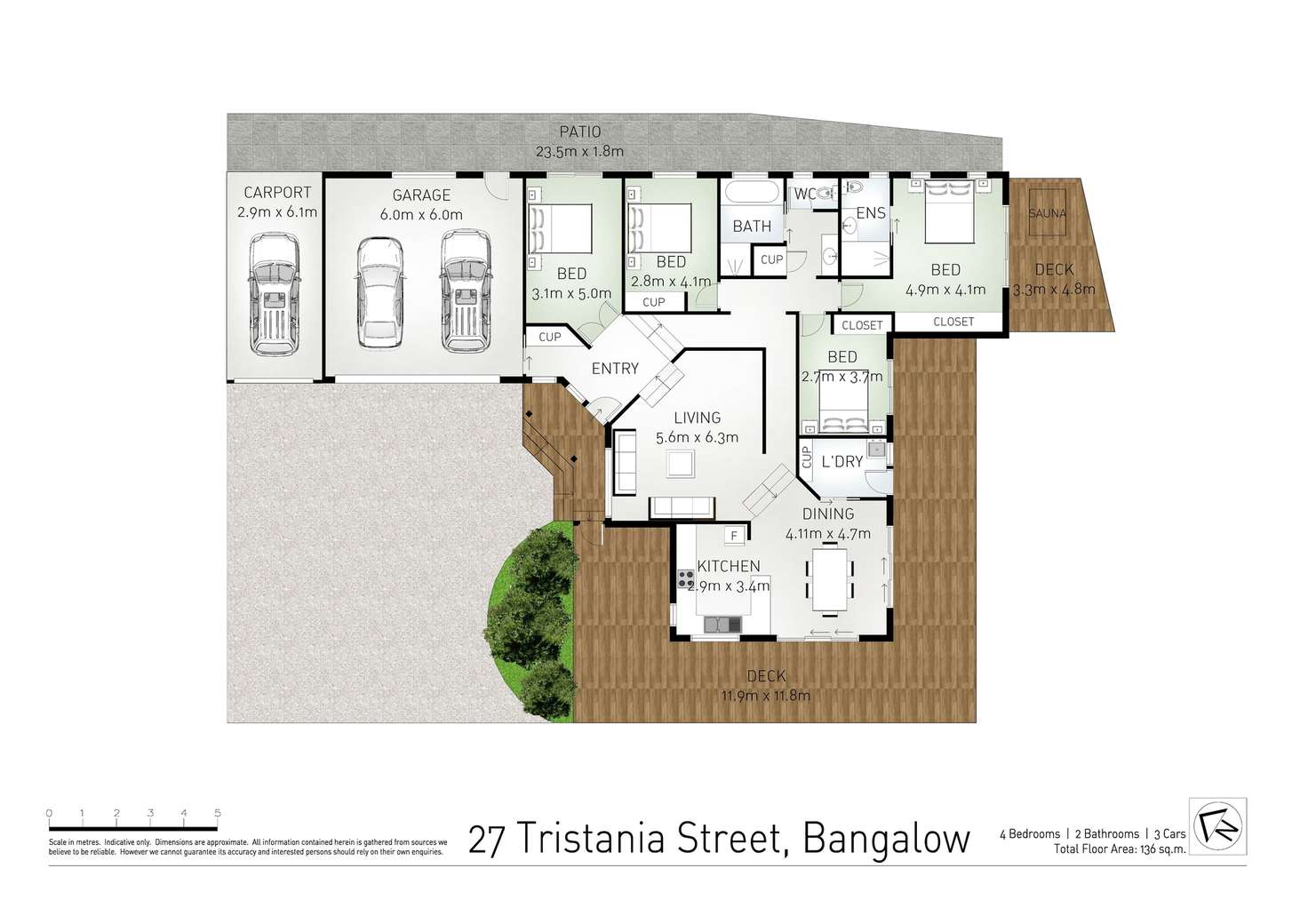 Floorplan of Homely house listing, 27 Tristania Street, Bangalow NSW 2479