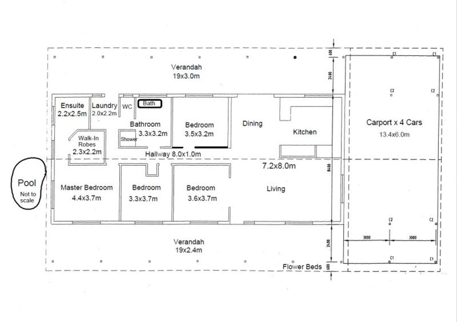 Floorplan of Homely acreageSemiRural listing, 735 Pioneer Drive, Herbert NT 836