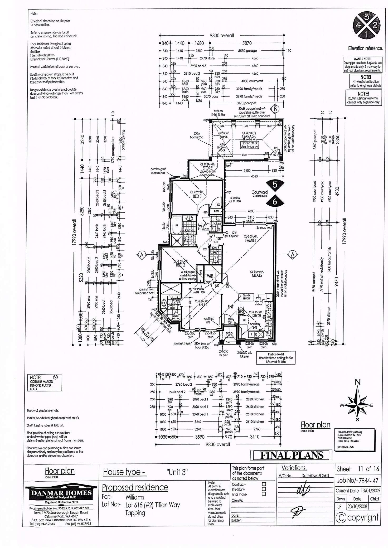 Floorplan of Homely house listing, 61 Berlotto Drive, Tapping WA 6065