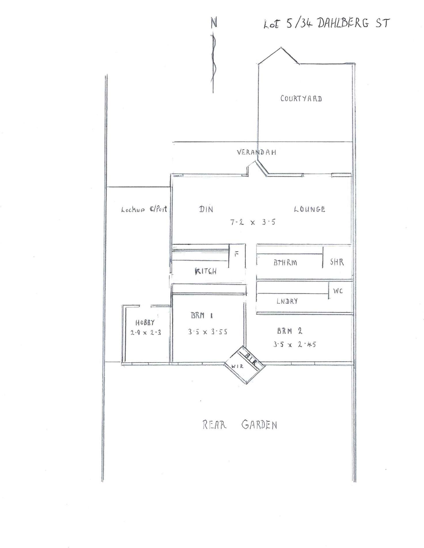 Floorplan of Homely unit listing, 5/34 Dahlberg Street, Augusta WA 6290
