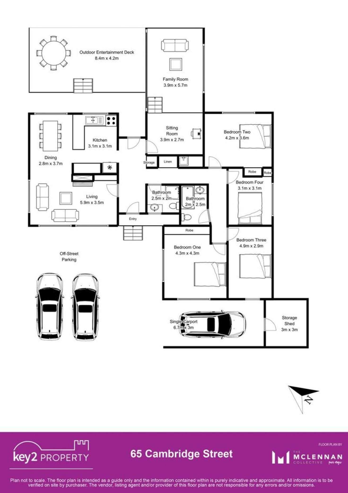 Floorplan of Homely house listing, 65 Cambridge Street, West Launceston TAS 7250