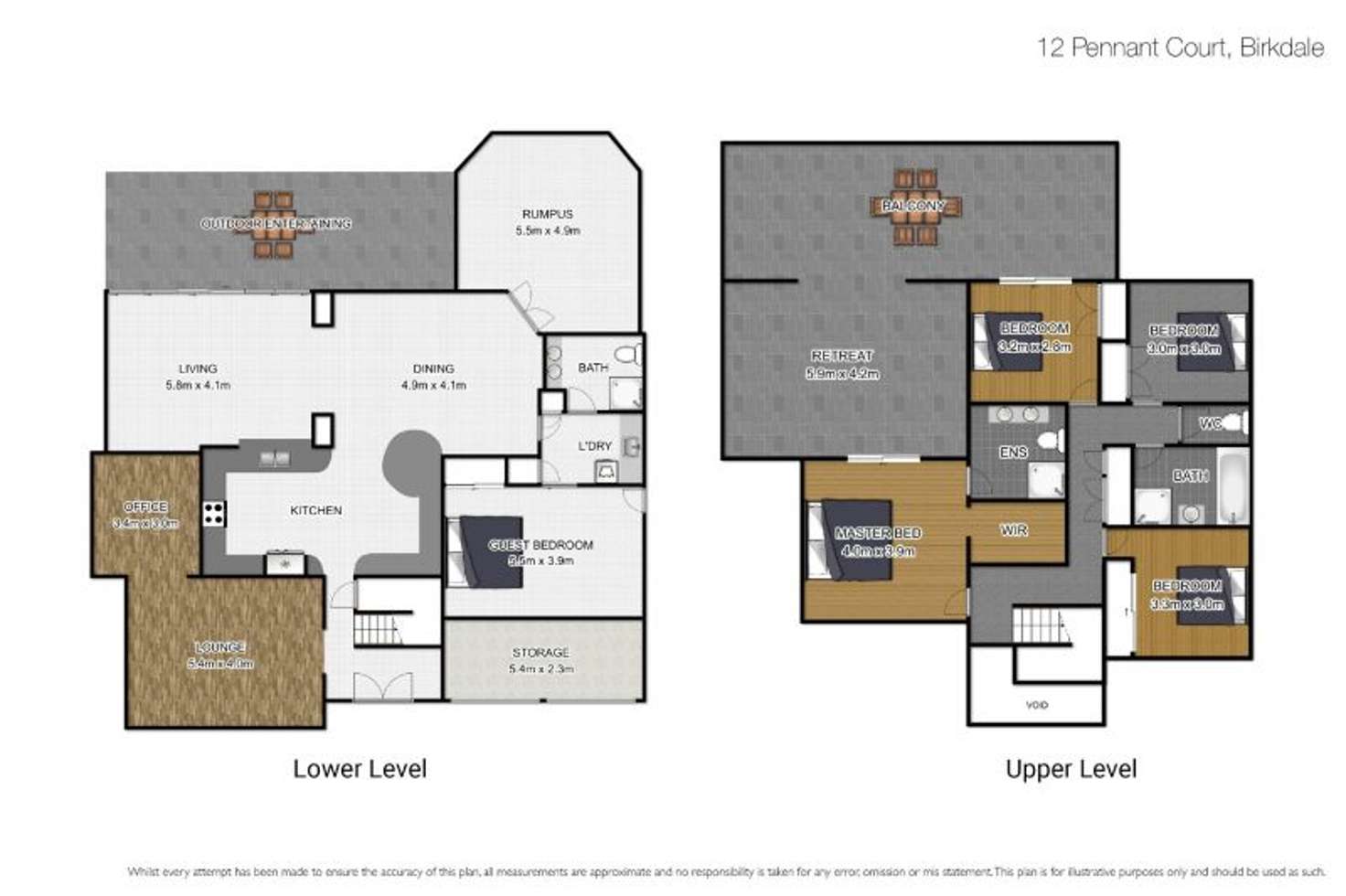 Floorplan of Homely house listing, 12 Pennant Court, Birkdale QLD 4159