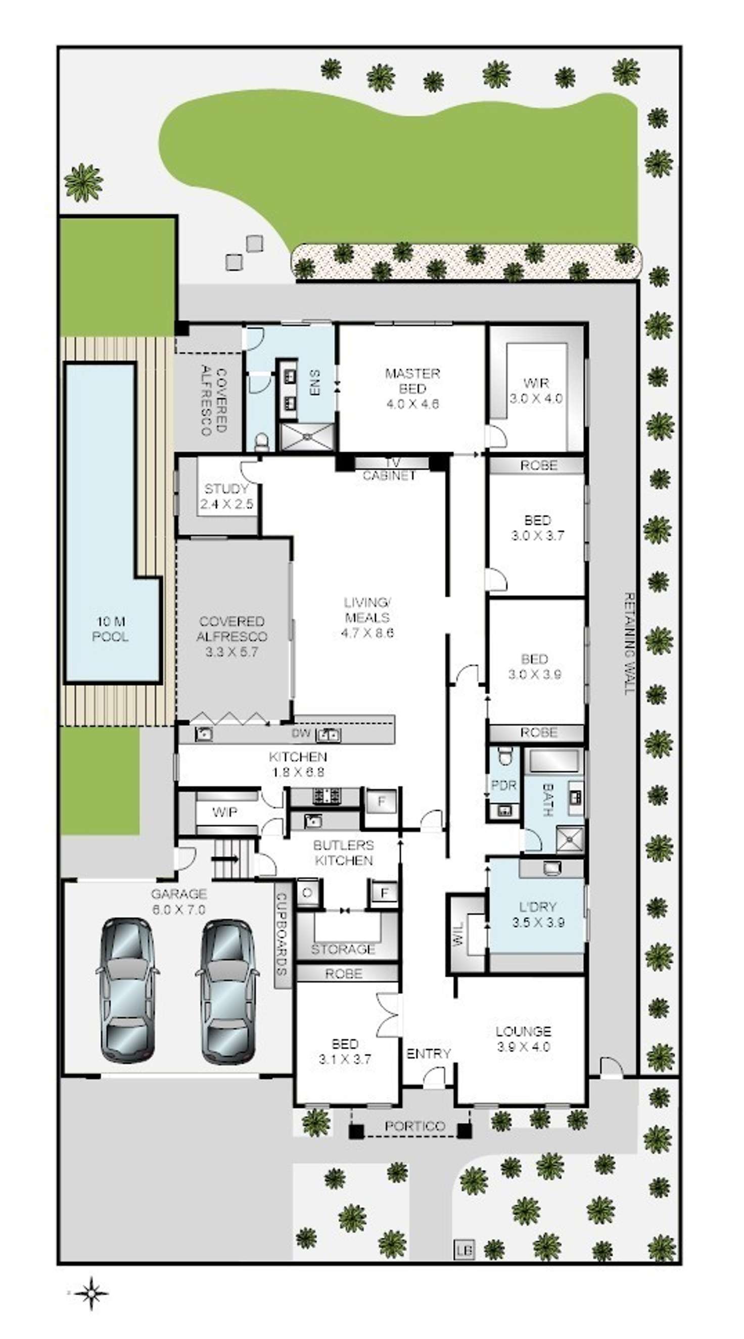 Floorplan of Homely house listing, 11 Jessica Way, Highton VIC 3216