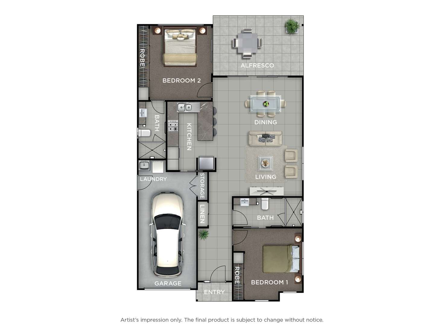 Floorplan of Homely retirement listing, 103/41 Radke Road, Bethania QLD 4205