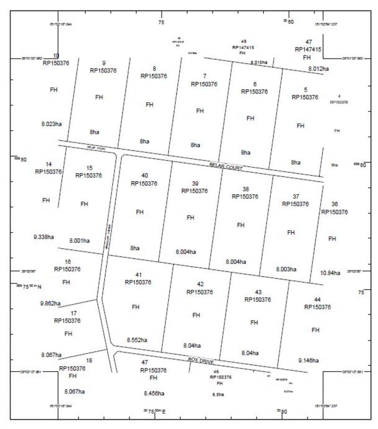 Floorplan of Homely residentialLand listing, 39 Belar Court, Millmerran Woods QLD 4357