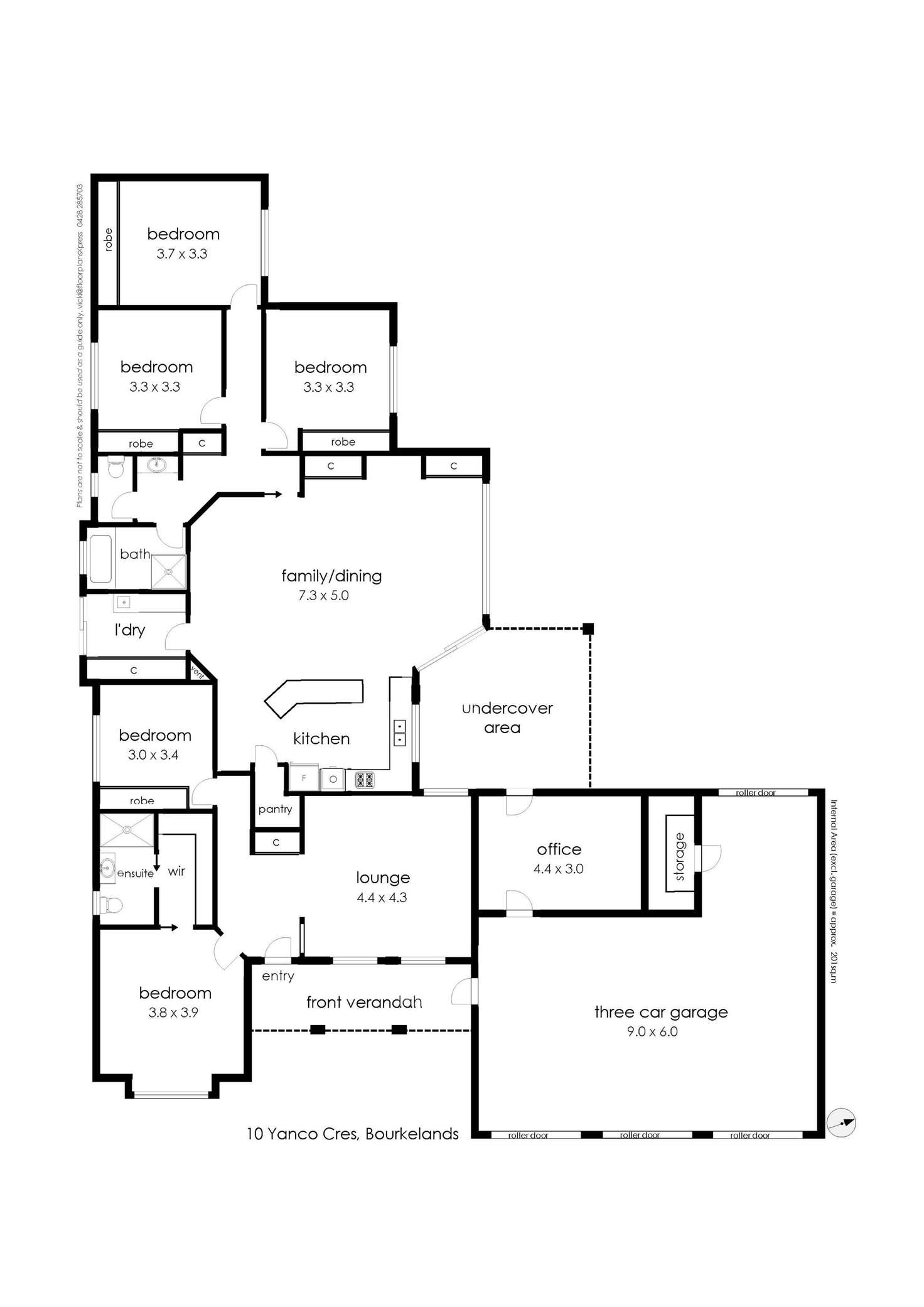 Floorplan of Homely house listing, 10 Yanko Crescent, Bourkelands NSW 2650