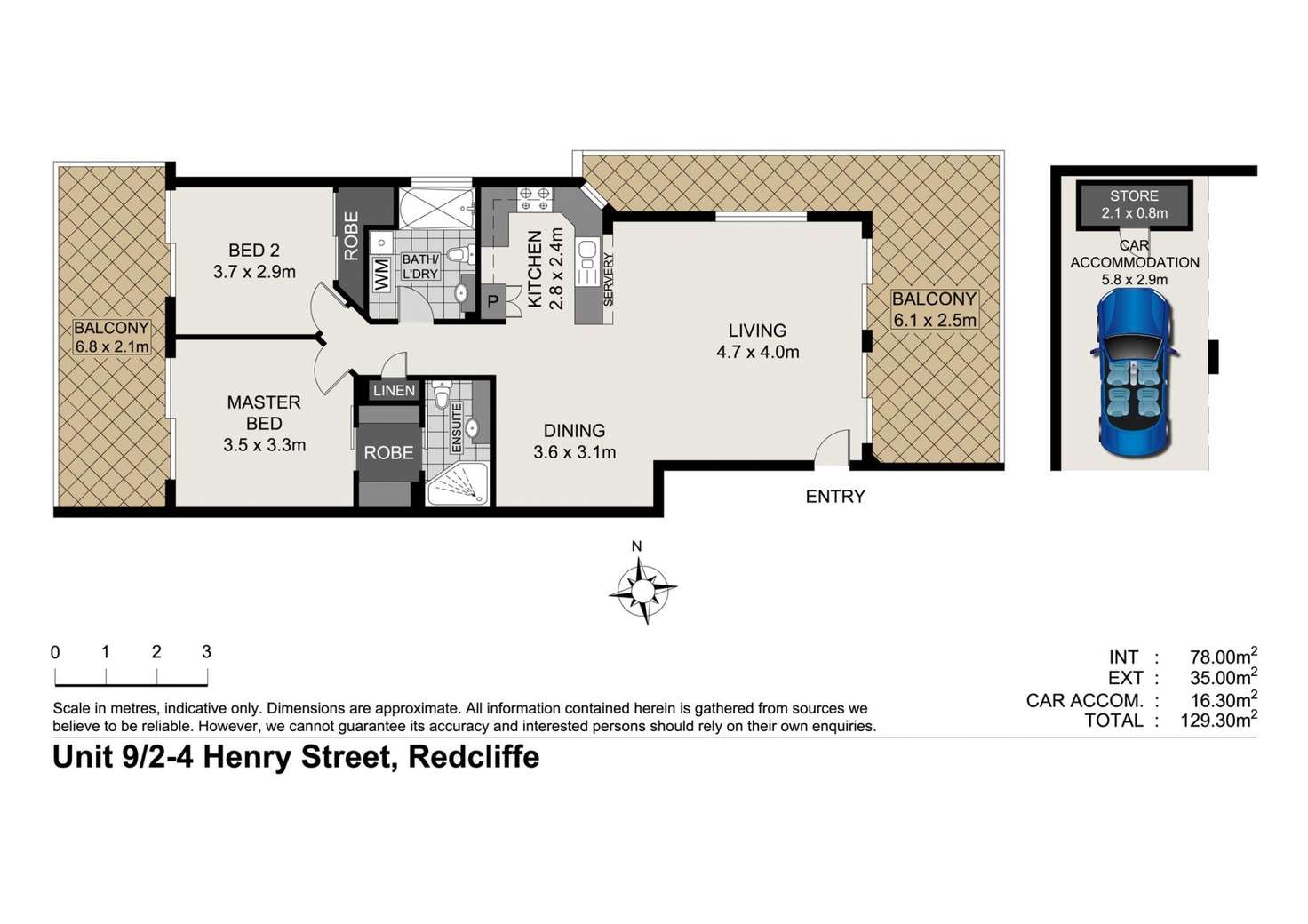 Floorplan of Homely unit listing, 9/2-4 Henry Street, Redcliffe QLD 4020