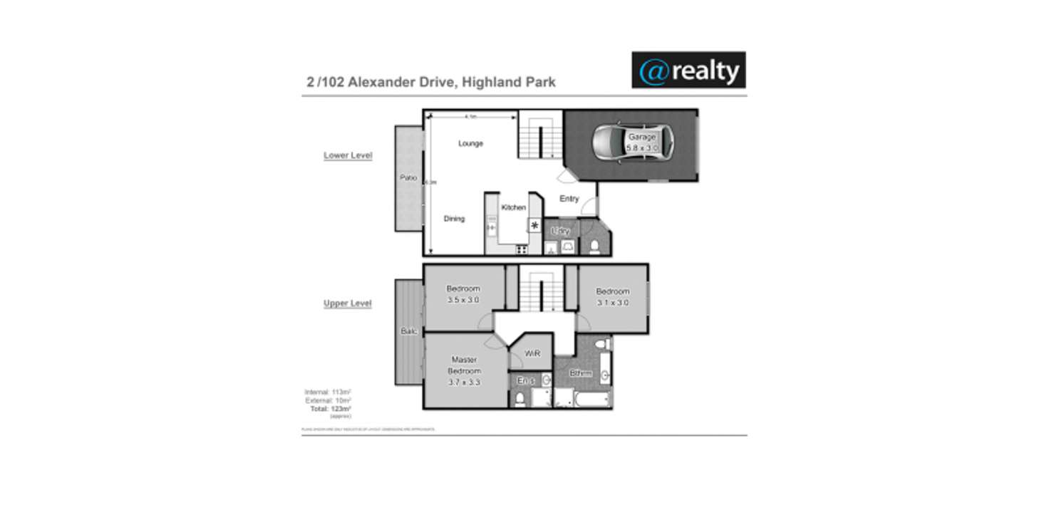 Floorplan of Homely townhouse listing, 2/102 Alexander Drive, Highland Park QLD 4211