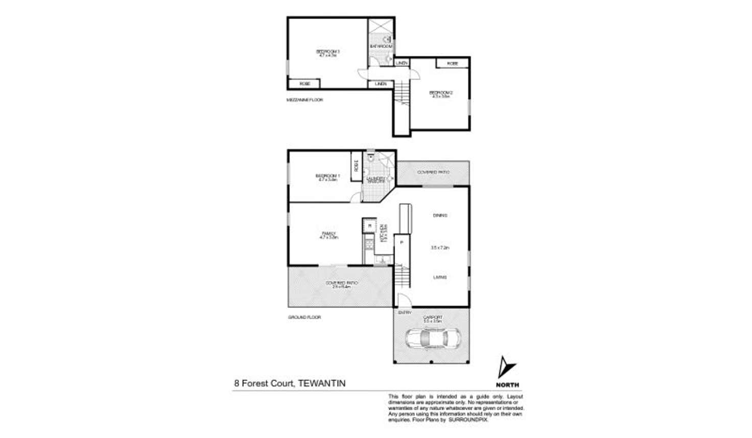 Floorplan of Homely house listing, 8 Forest Court, Tewantin QLD 4565