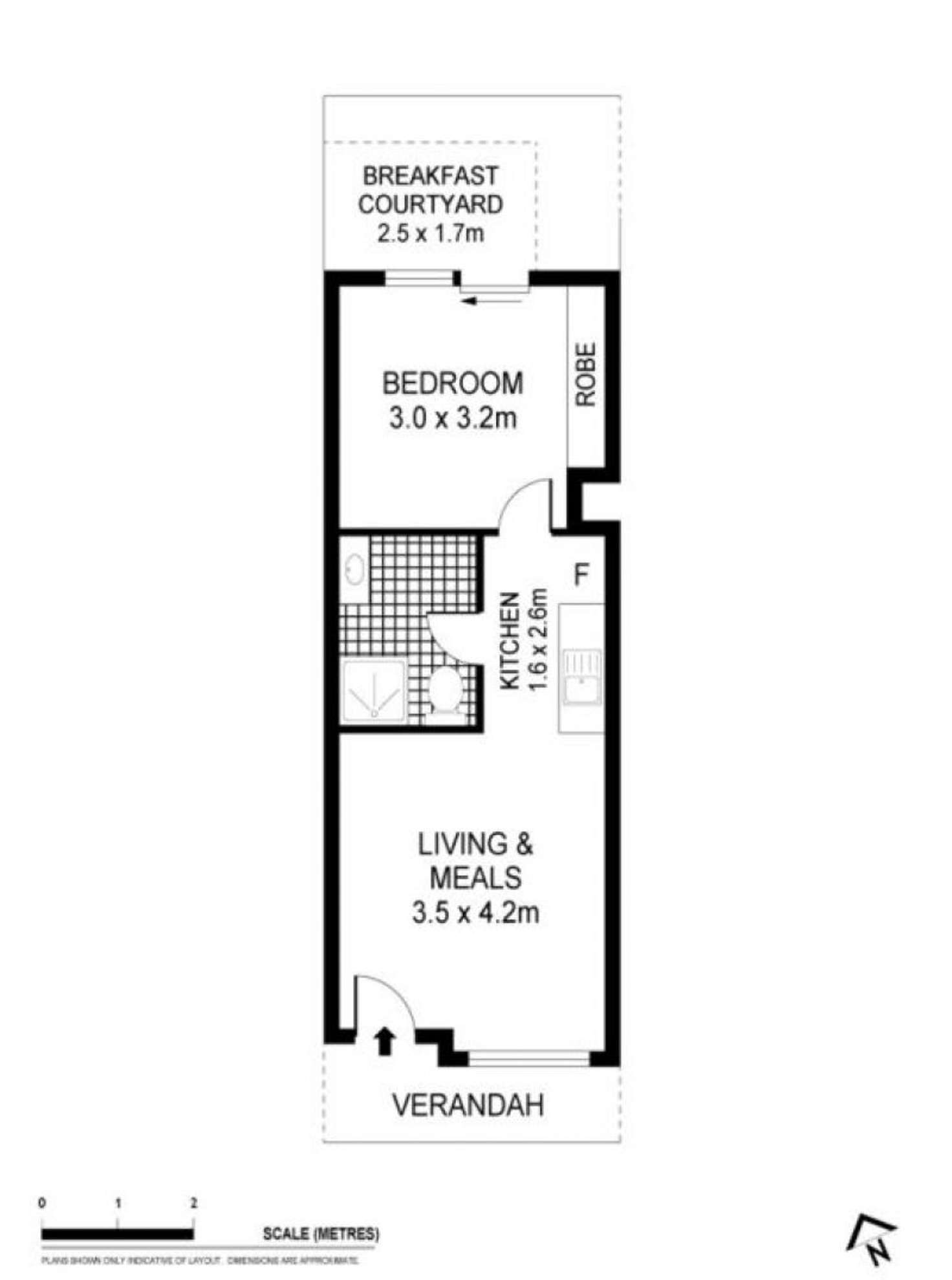 Floorplan of Homely unit listing, 25/96 Gisborne Rd, Bacchus Marsh VIC 3340
