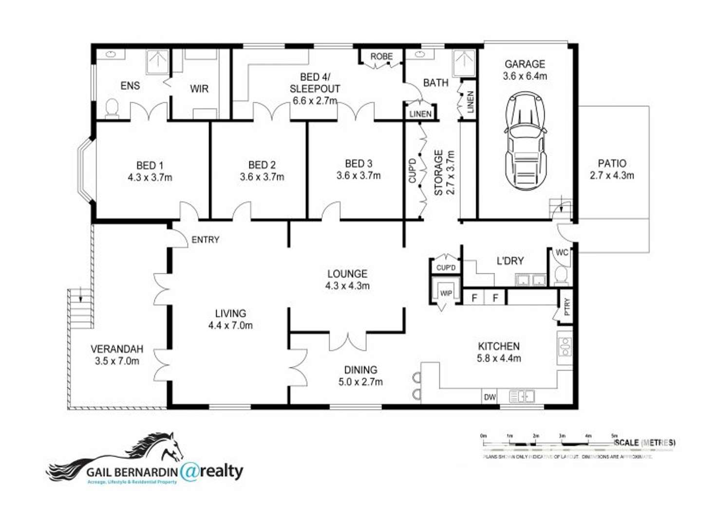 Floorplan of Homely acreageSemiRural listing, Address available on request