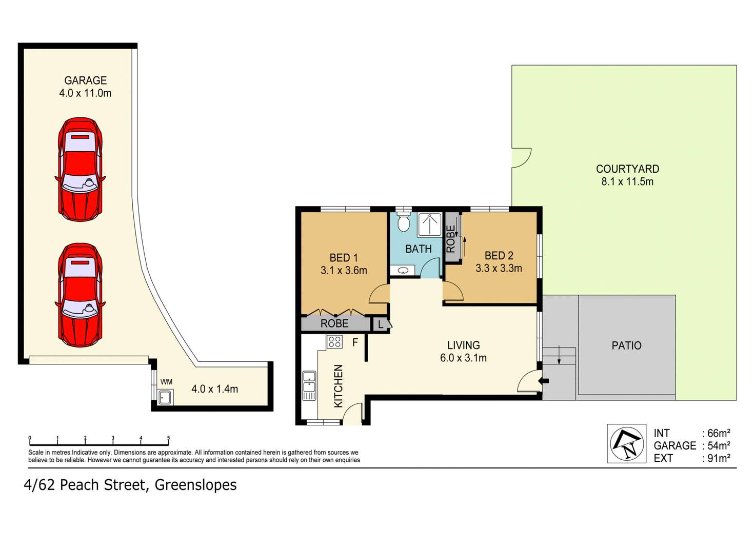 Floorplan of Homely unit listing, 4/62 Peach Street, Greenslopes QLD 4120