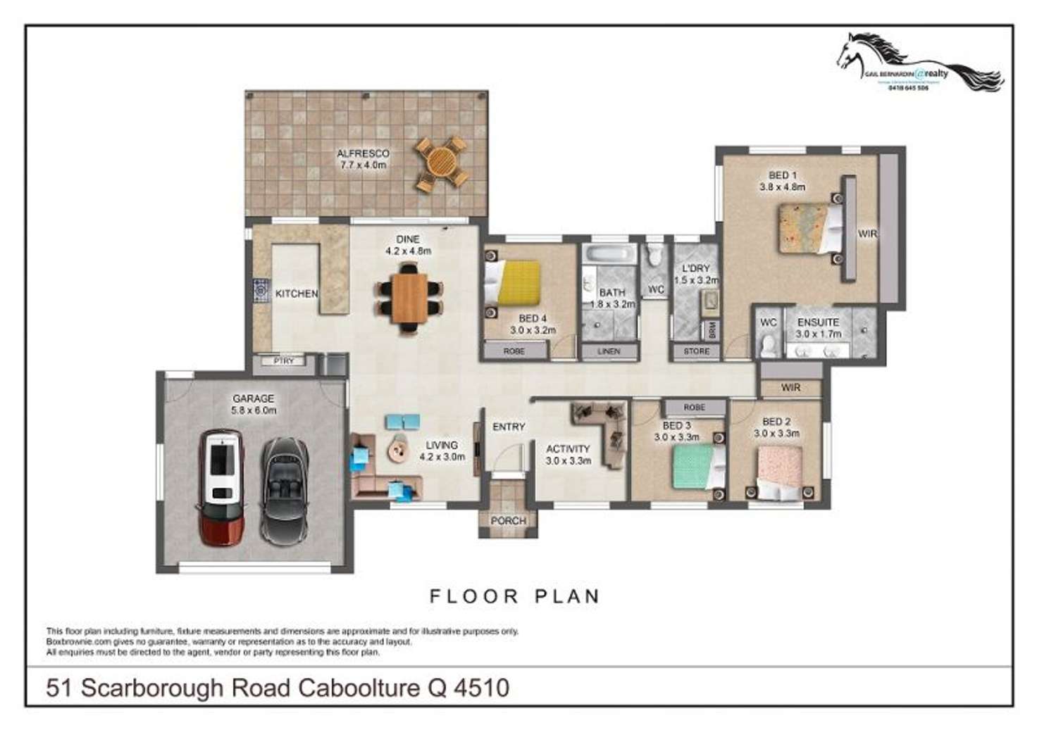 Floorplan of Homely acreageSemiRural listing, 51 Scarborough Road, Caboolture QLD 4510