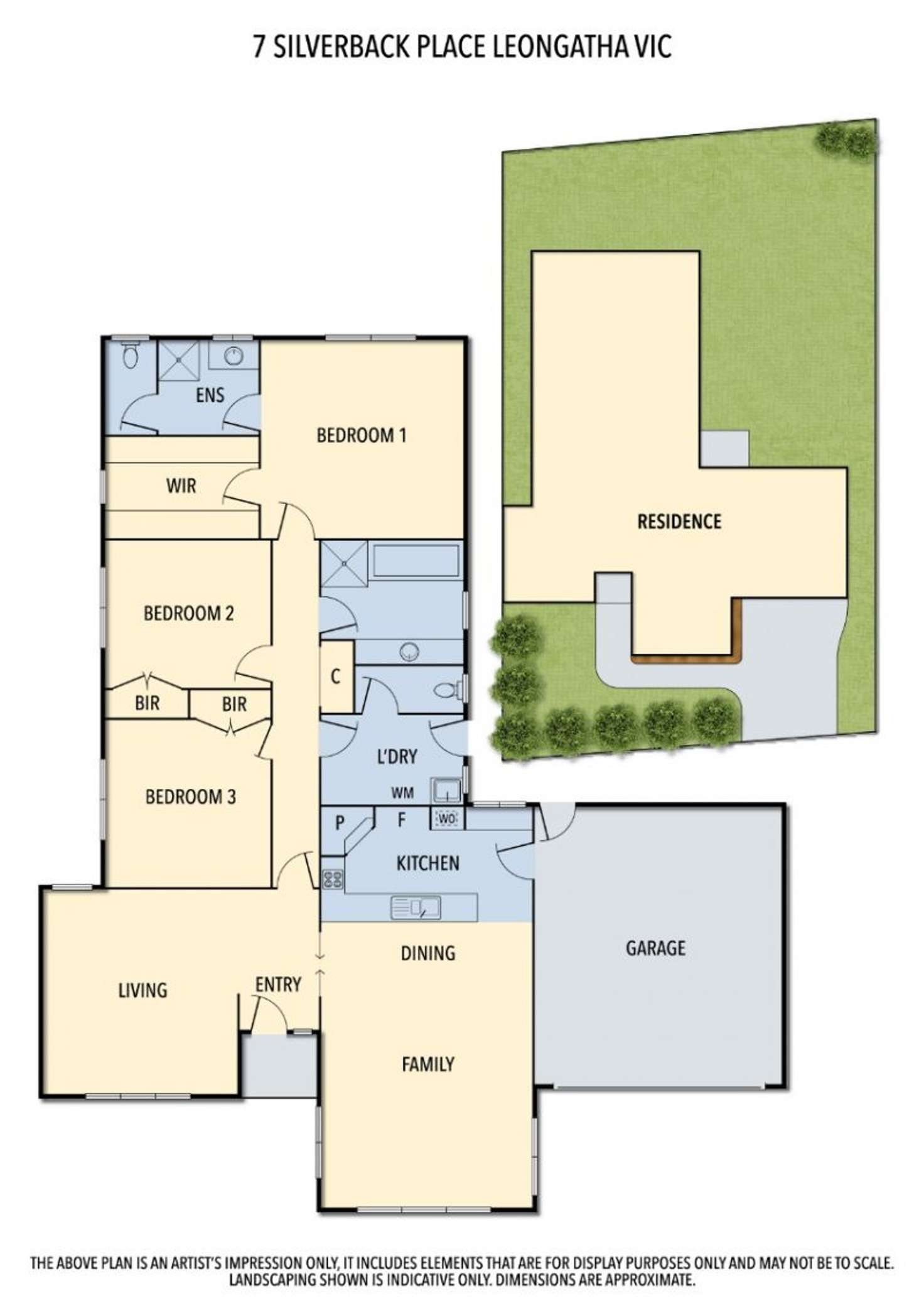 Floorplan of Homely house listing, 7 Silverback Place, Leongatha VIC 3953