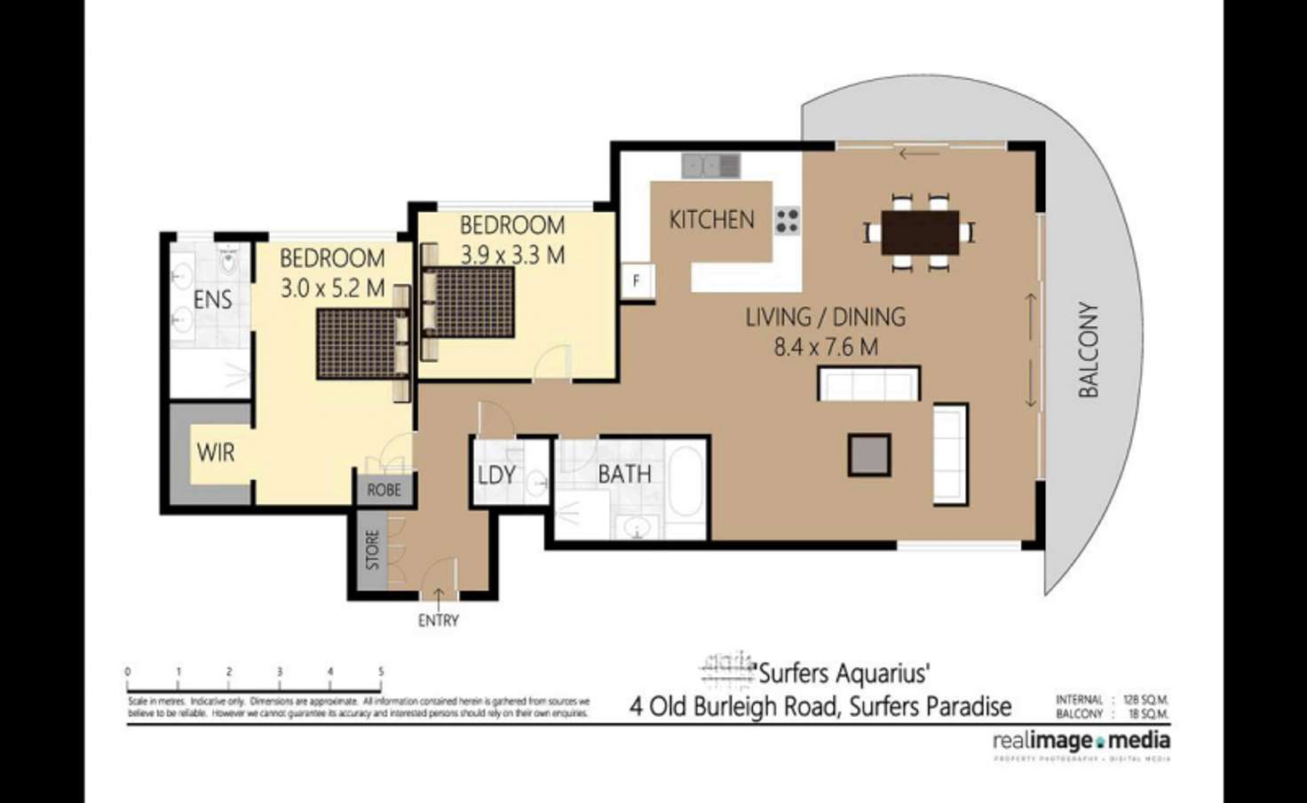 Floorplan of Homely apartment listing, Unit 21D/4 Old Burleigh Road, Surfers Paradise QLD 4217