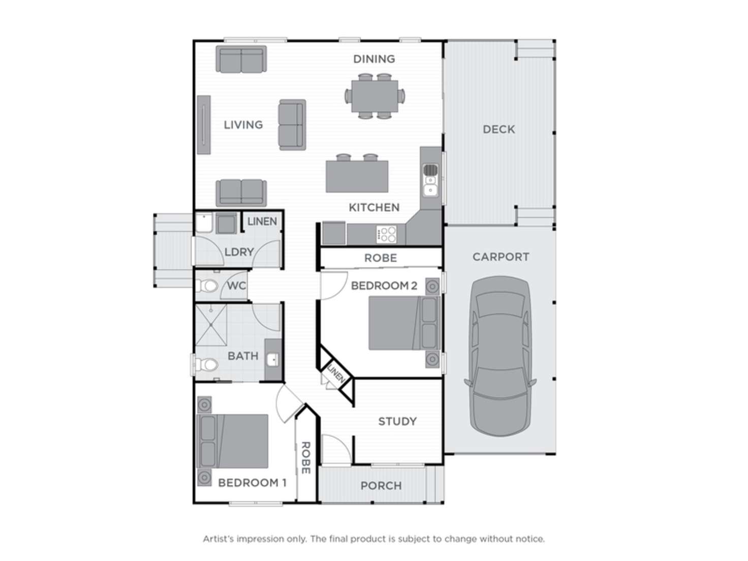 Floorplan of Homely retirement listing, 64/1 Norman Street, Lake Conjola NSW 2539