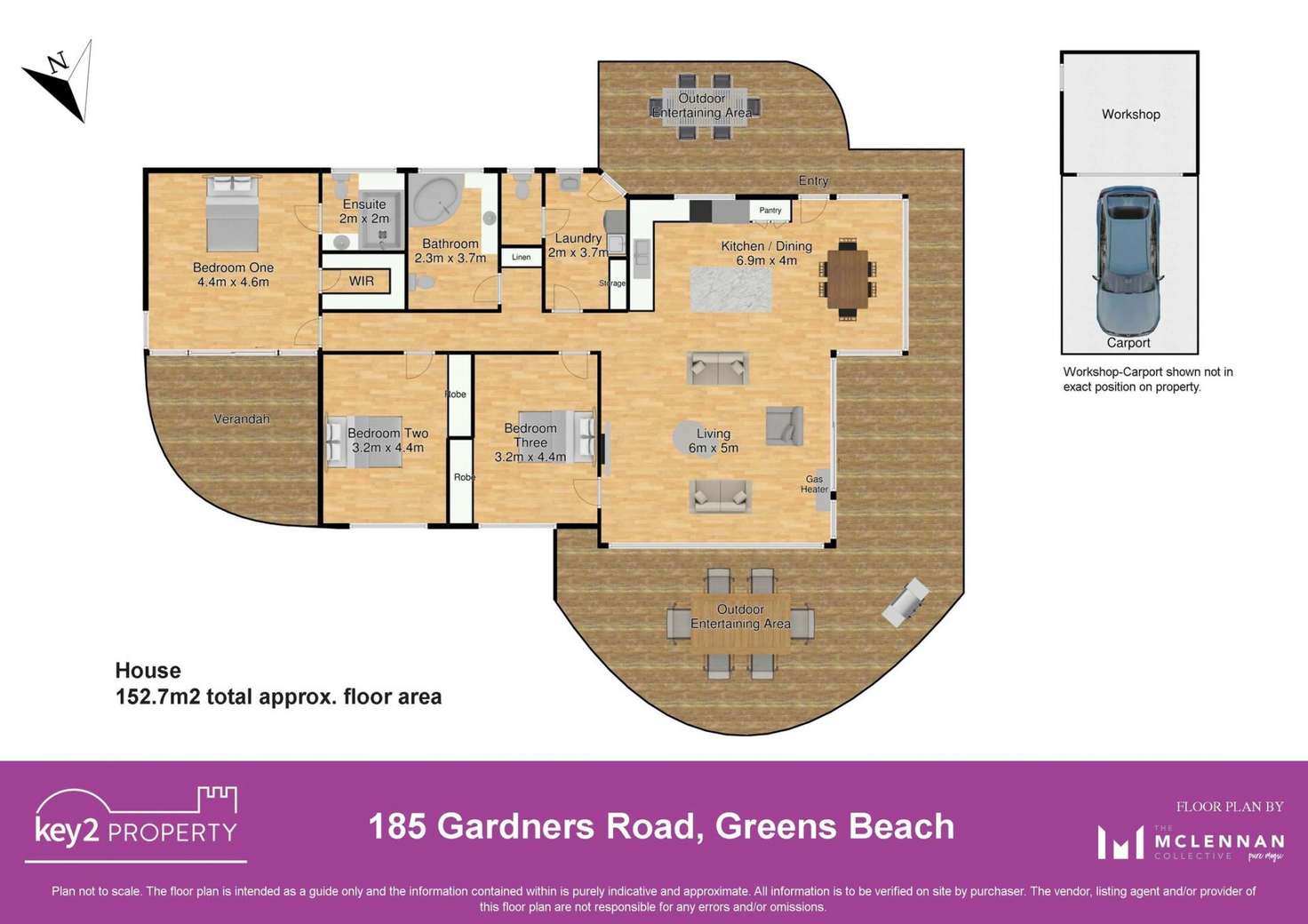 Floorplan of Homely house listing, 185 Gardners Road, Greens Beach TAS 7270