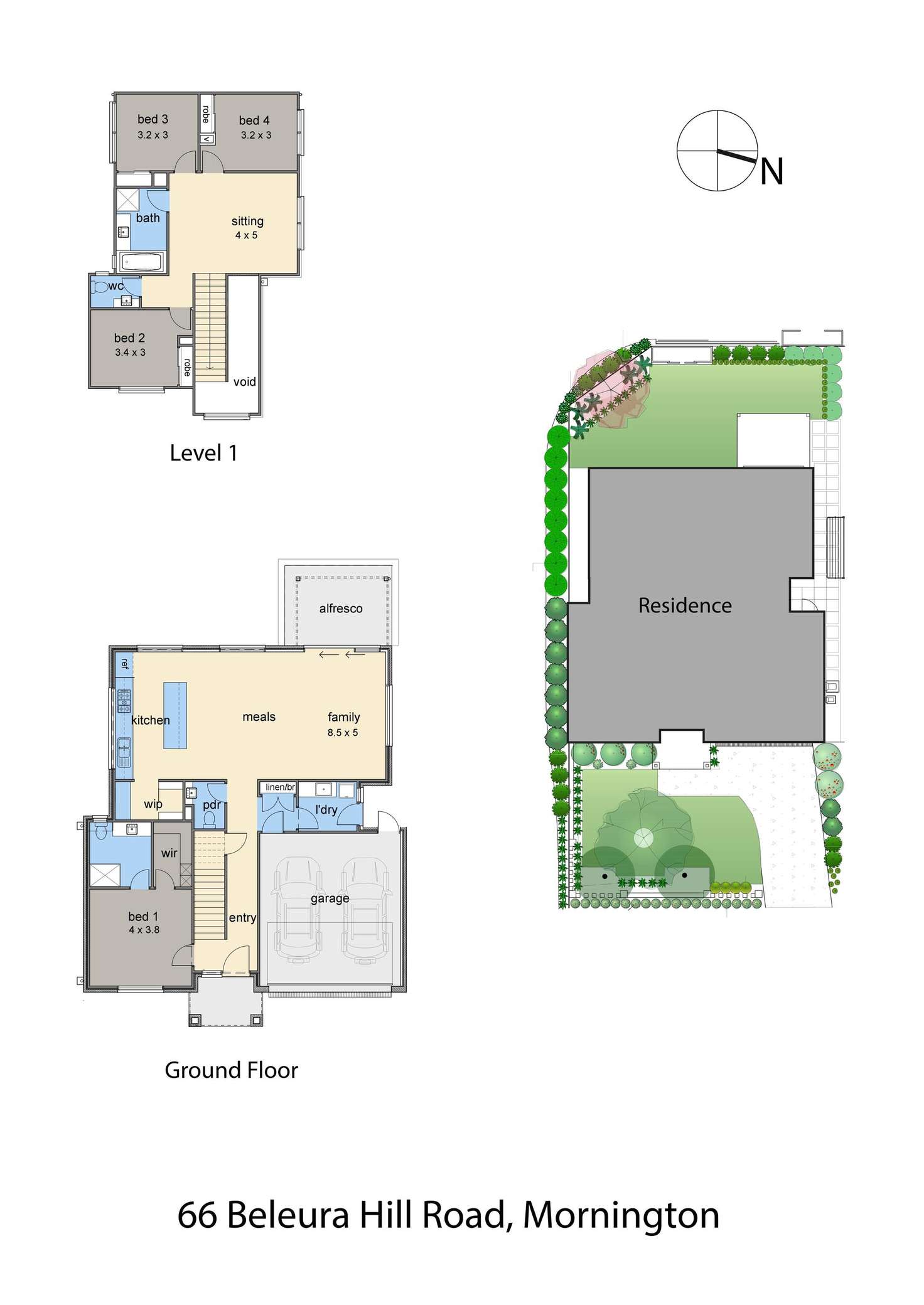 Floorplan of Homely house listing, 66 Beleura Hill Road, Mornington VIC 3931