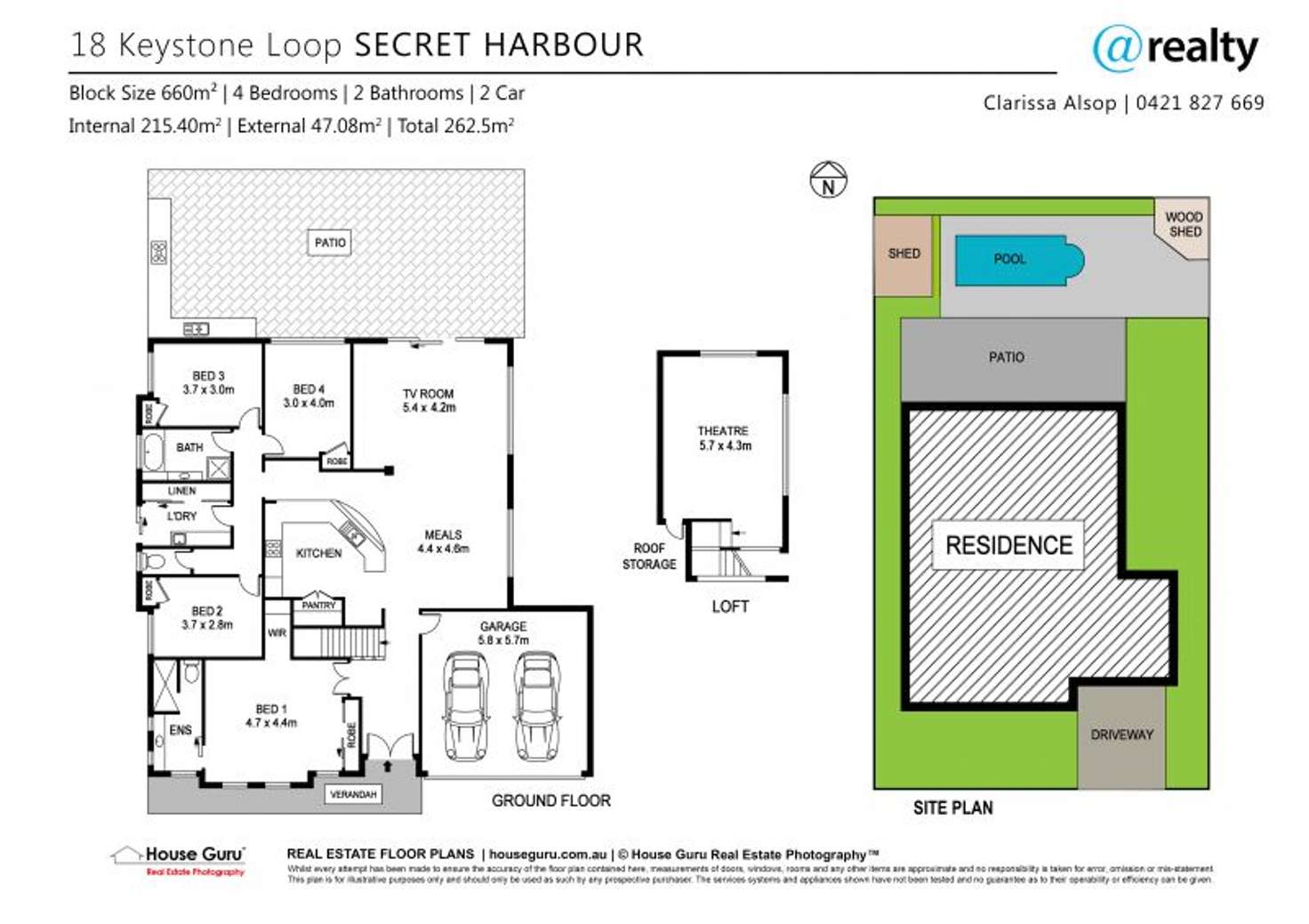 Floorplan of Homely house listing, 18 Keystone Loop, Secret Harbour WA 6173