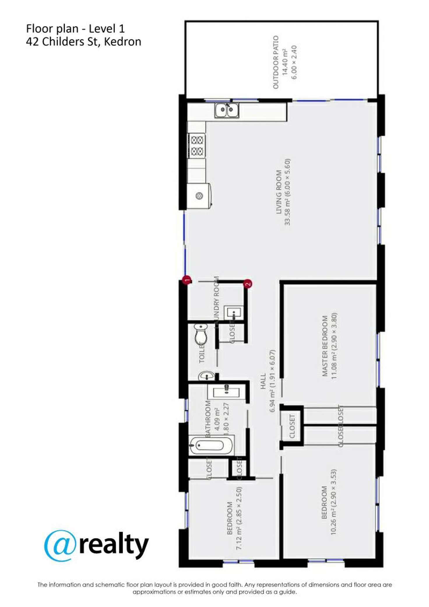 Floorplan of Homely house listing, 42 Childers Street, Kedron QLD 4031