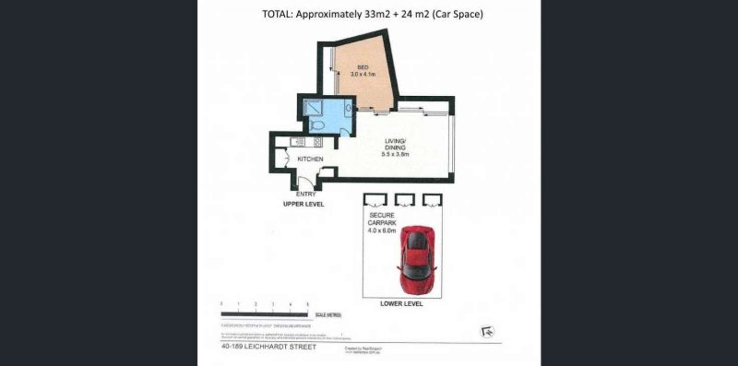 Floorplan of Homely apartment listing, 40/189 Leichhardt Street, Spring Hill QLD 4000