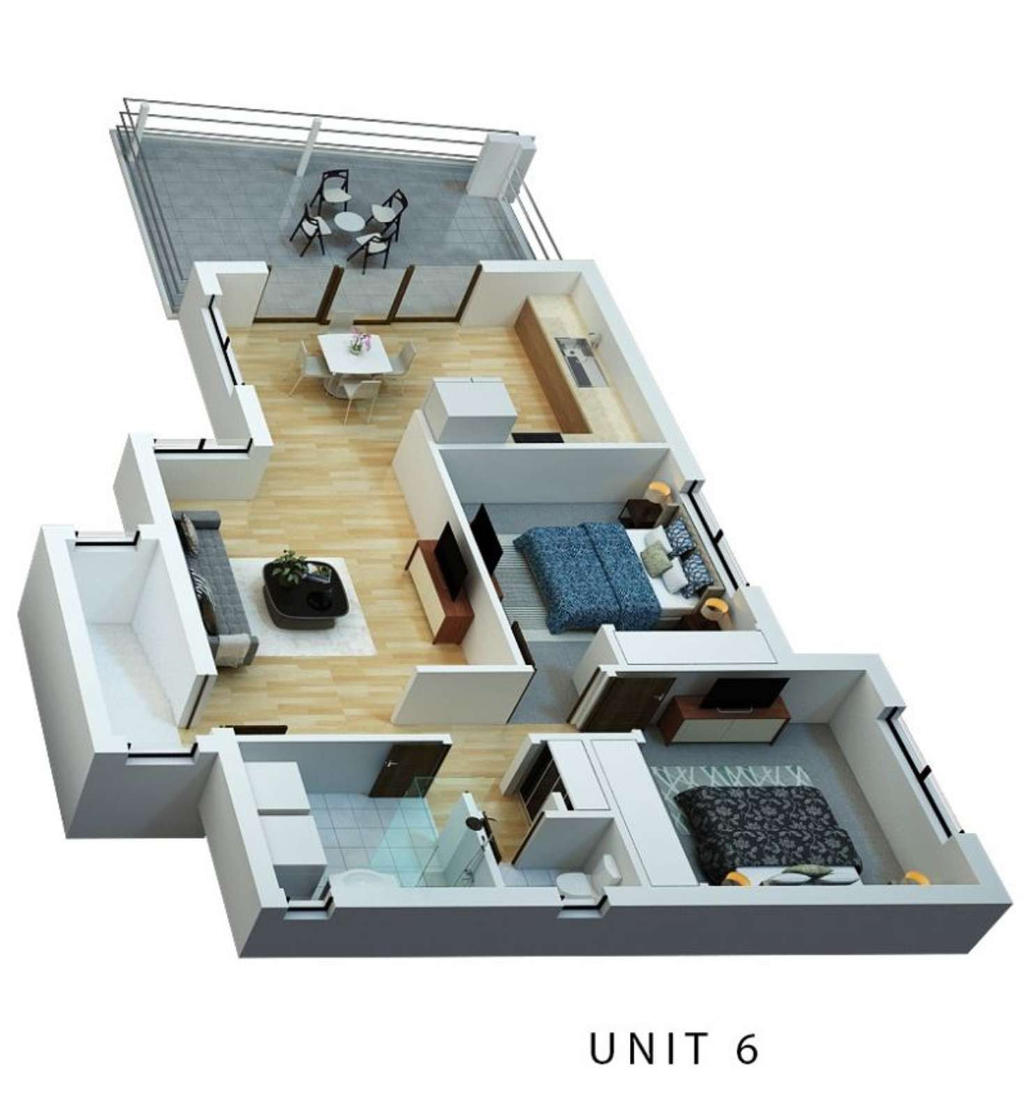 Floorplan of Homely unit listing, 6/4 Beagle Place, Belmont WA 6104