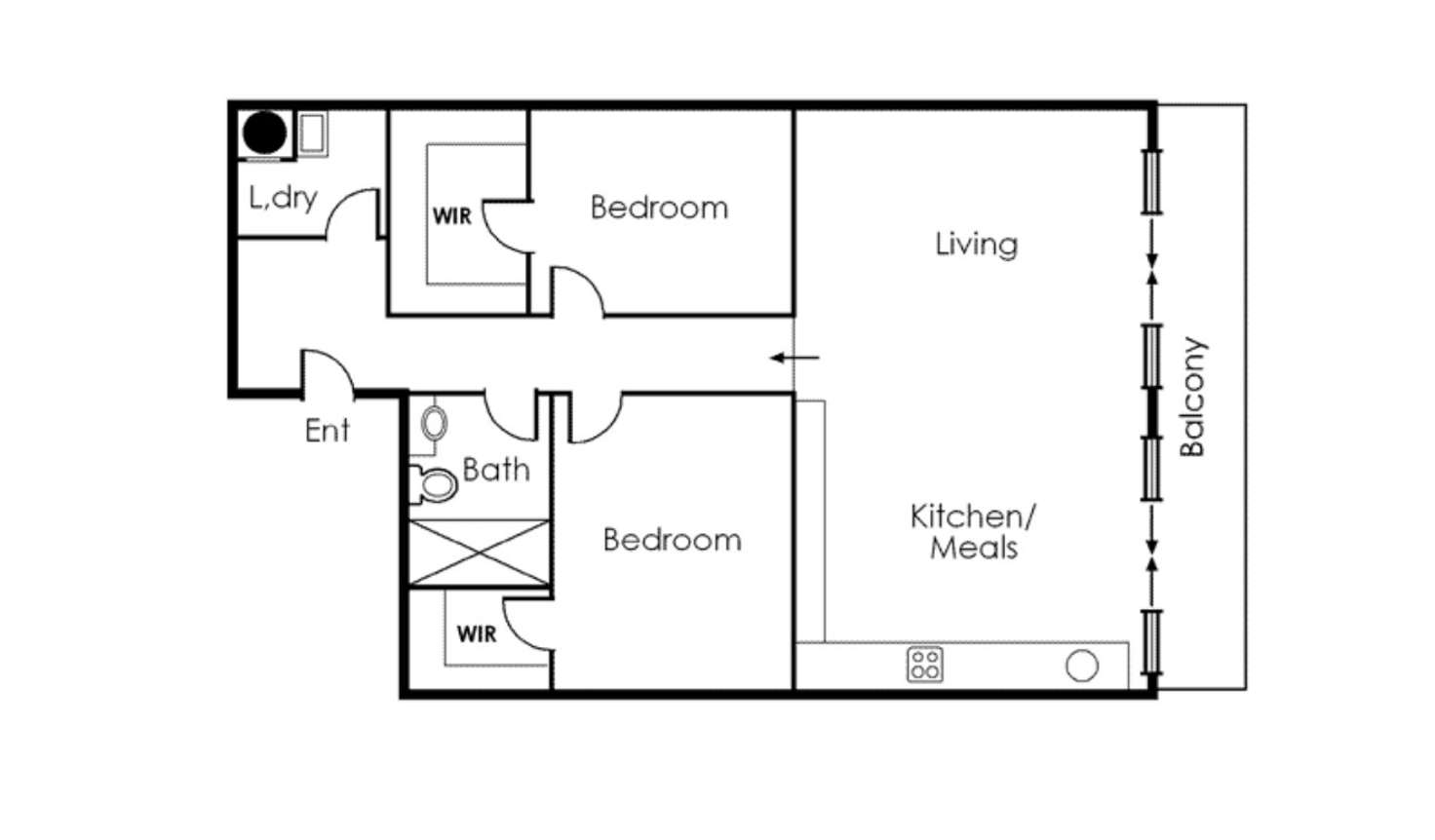 Floorplan of Homely apartment listing, 10/1 Duke street, St Kilda VIC 3182