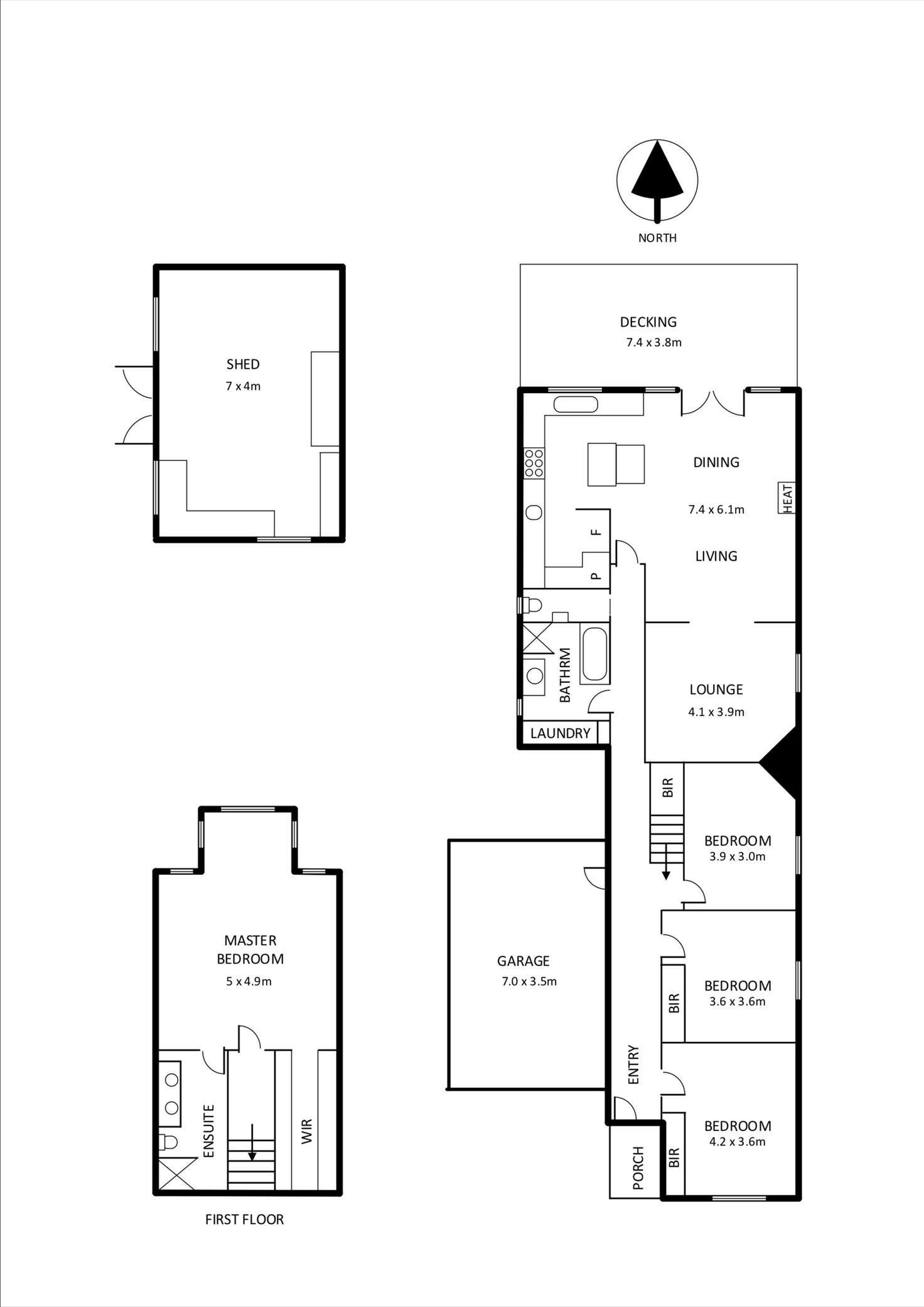 Floorplan of Homely house listing, 166 The Parade, Ascot Vale VIC 3032