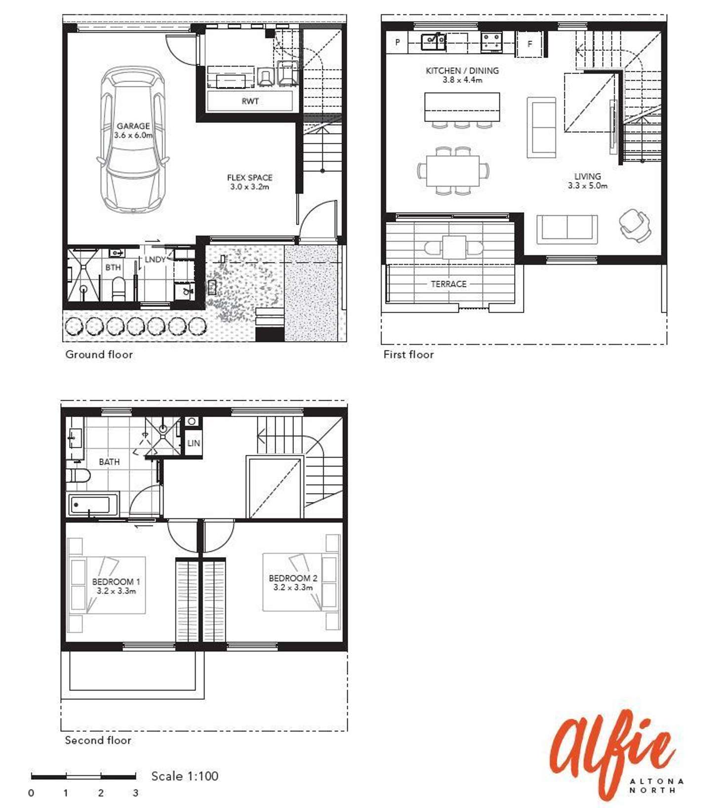 Floorplan of Homely townhouse listing, Lot 34/430 Blackshaws RD, Altona North VIC 3025