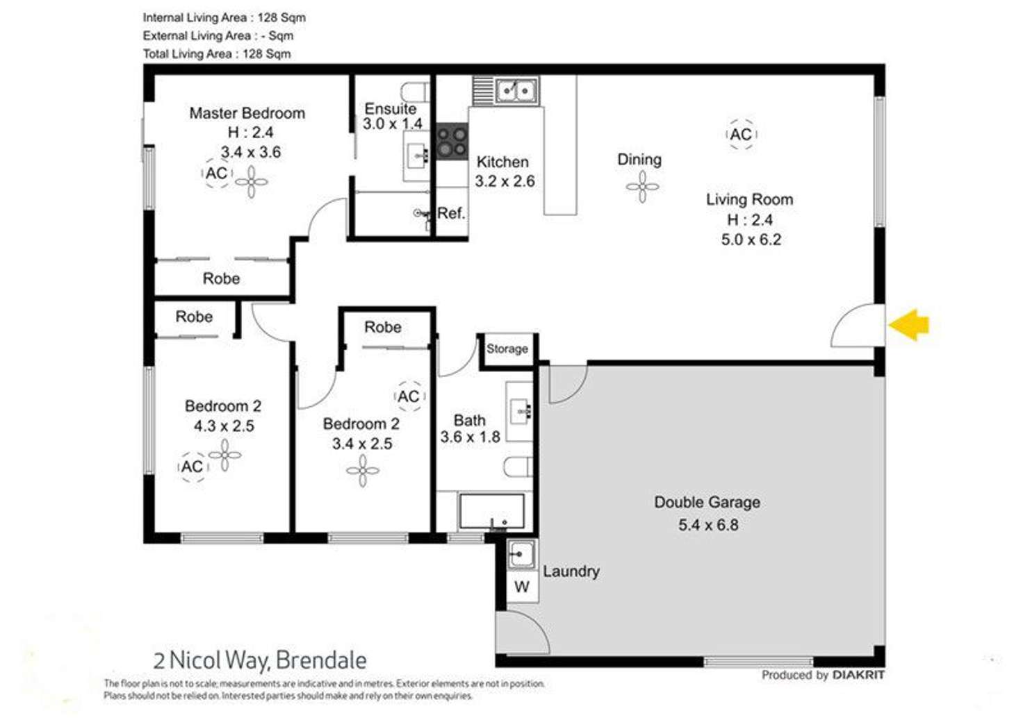 Floorplan of Homely villa listing, 405/2 Nicol Way, Brendale QLD 4500